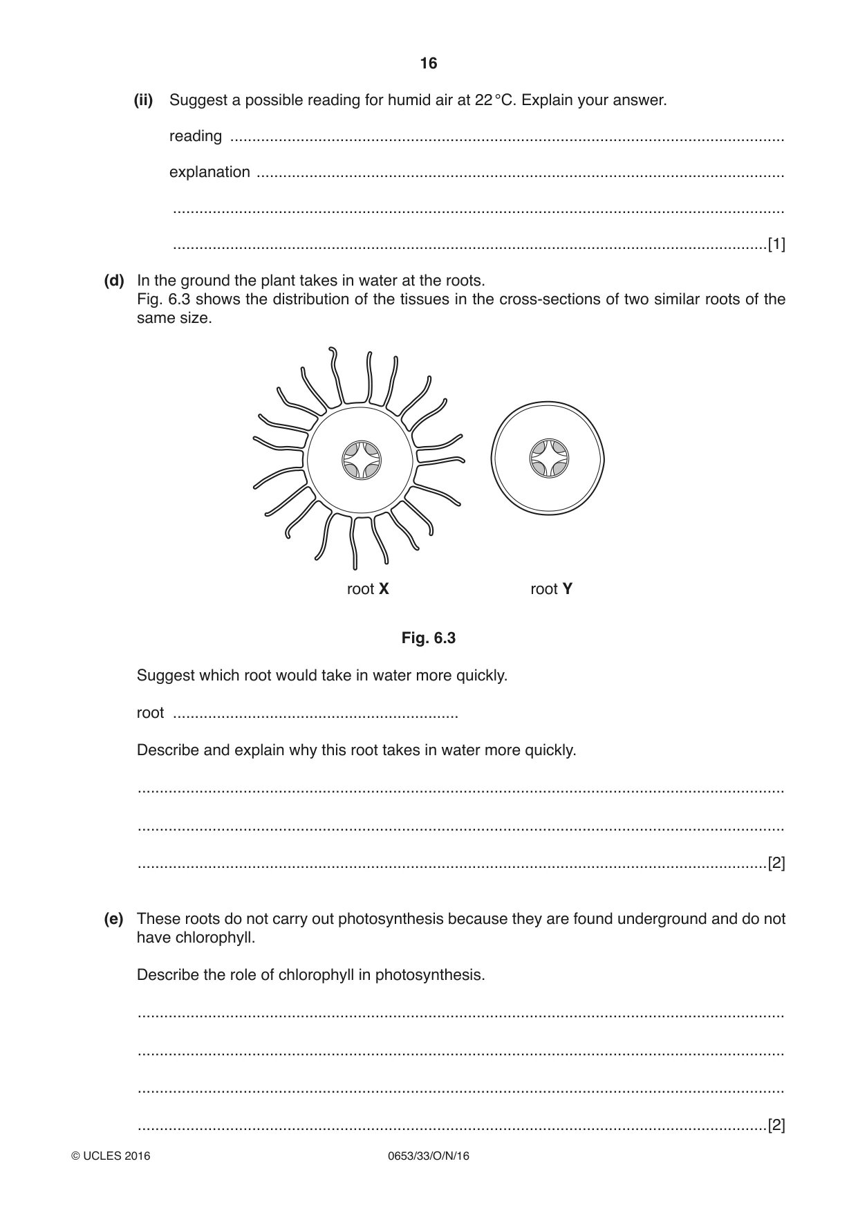 Cambridge IGCSE Science - Combined 0653 2016 Oct/Nov Paper 3 · Variant 3 question paper, page 16 of 24
