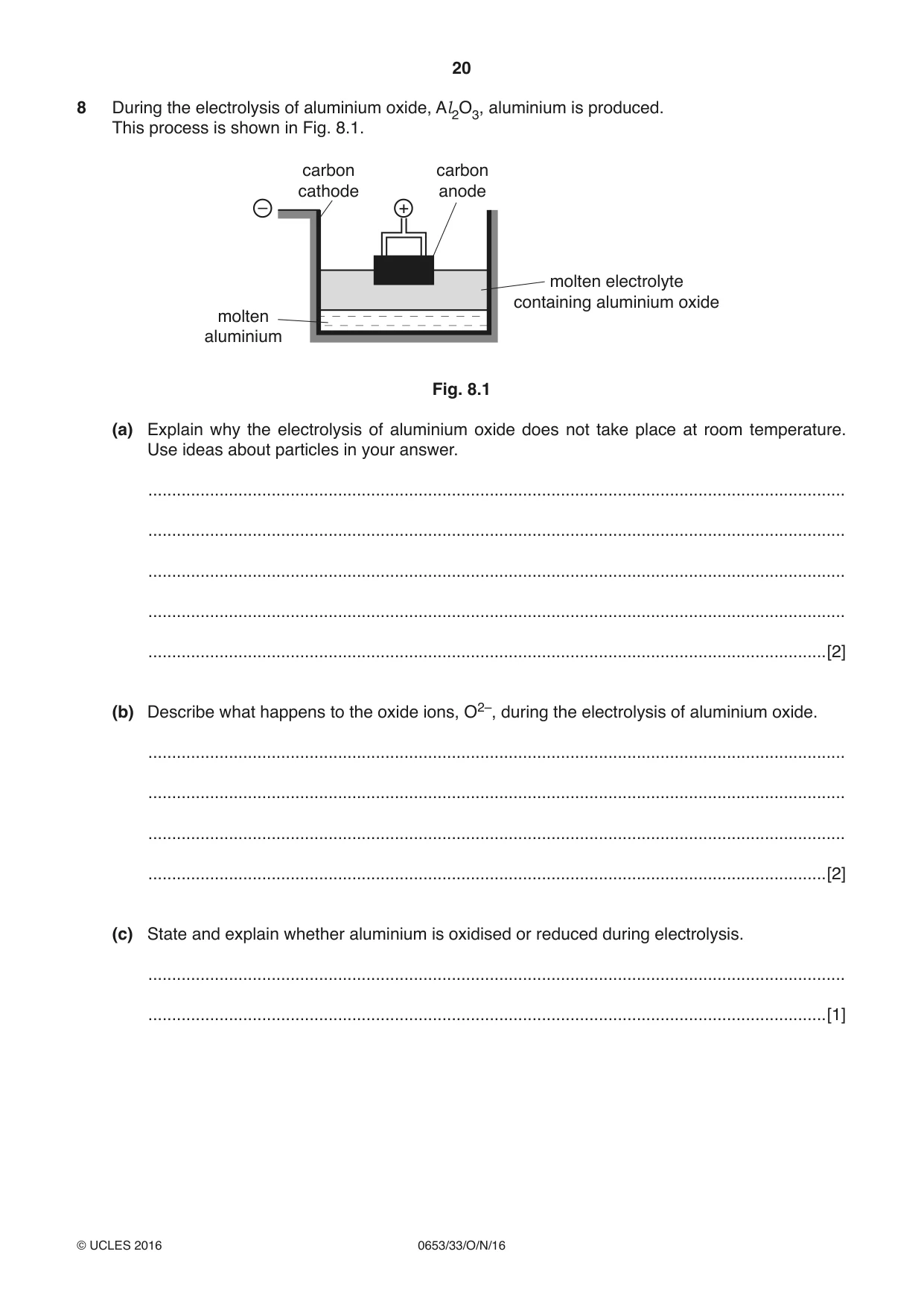 Cambridge IGCSE Science - Combined 0653 2016 Oct/Nov Paper 3 · Variant 3 question paper, page 20 of 24