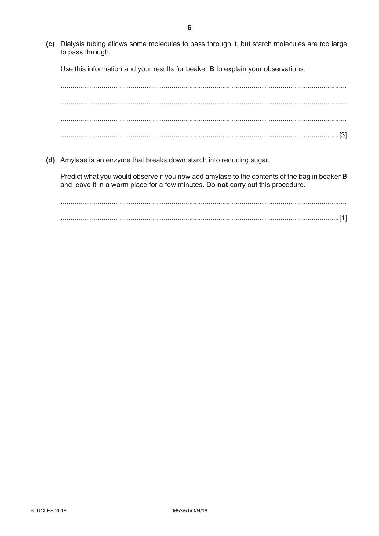 Cambridge IGCSE Science - Combined 0653 2016 Oct/Nov Paper 5 · Variant 1 question paper, page 6 of 12