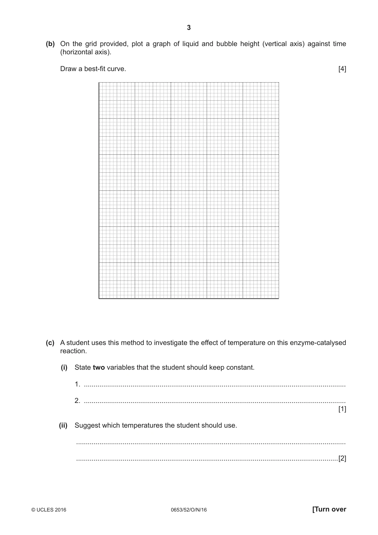 Cambridge IGCSE Science - Combined 0653 2016 Oct/Nov Paper 5 · Variant 2 question paper, page 3 of 8