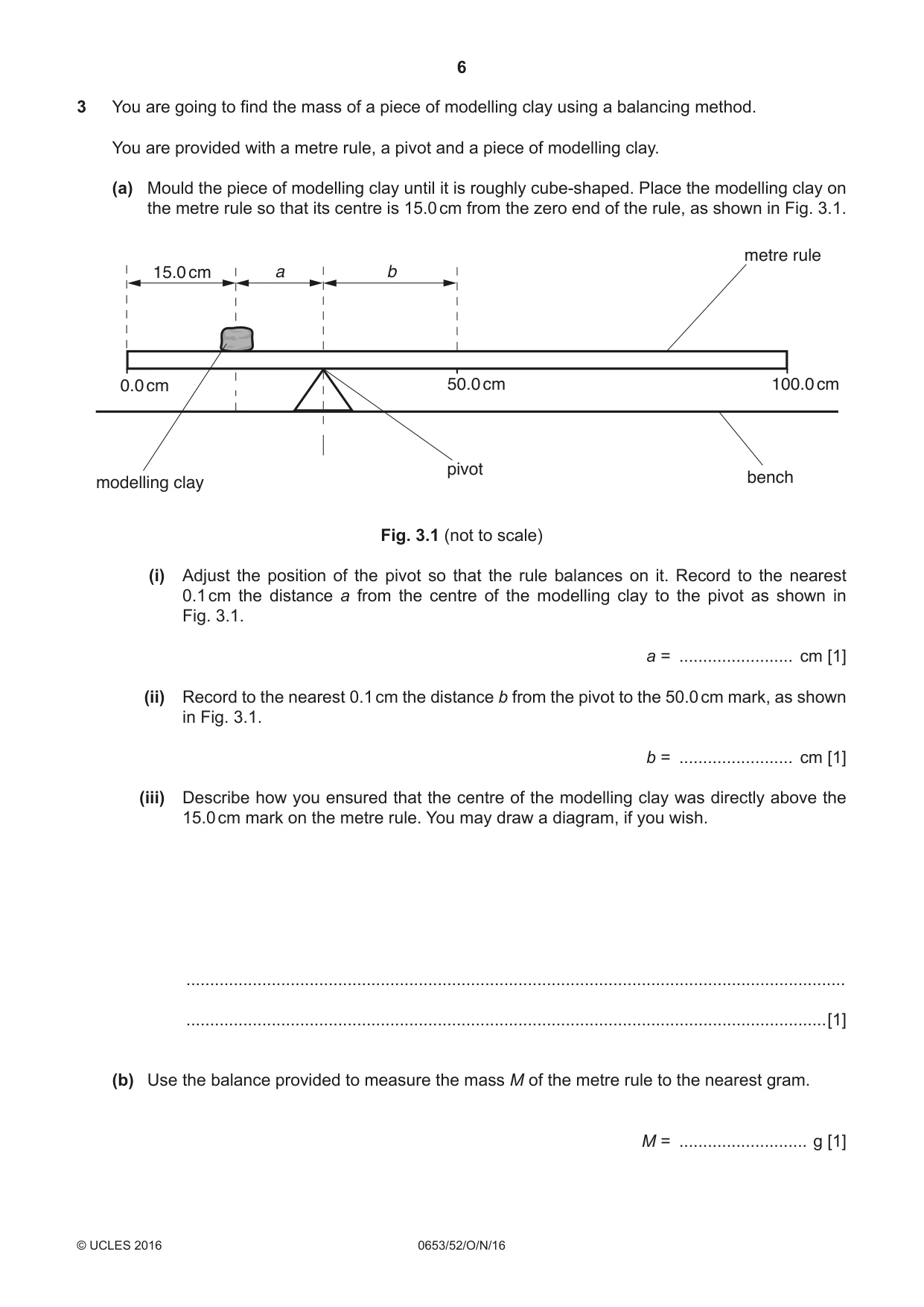 Cambridge IGCSE Science - Combined 0653 2016 Oct/Nov Paper 5 · Variant 2 question paper, page 6 of 8