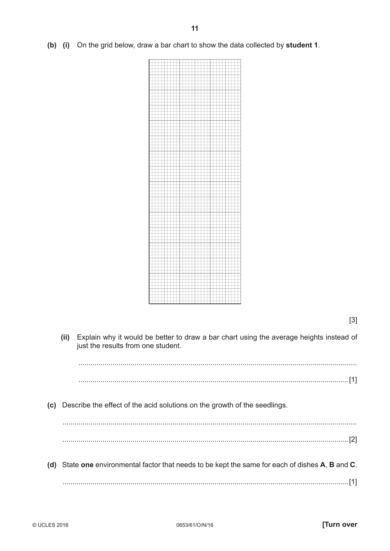Cambridge IGCSE Science - Combined 0653 2016 Oct/Nov Paper 6 · Variant 1 question paper, page 11 of 16