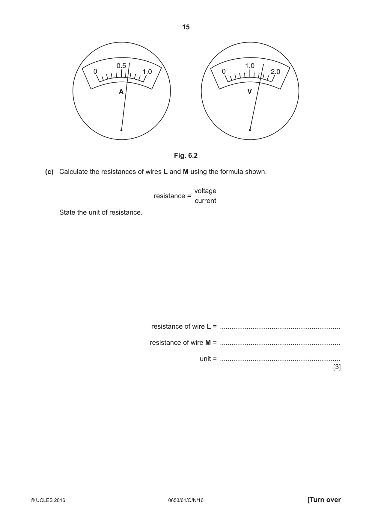 Cambridge IGCSE Science - Combined 0653 2016 Oct/Nov Paper 6 · Variant 1 question paper, page 15 of 16