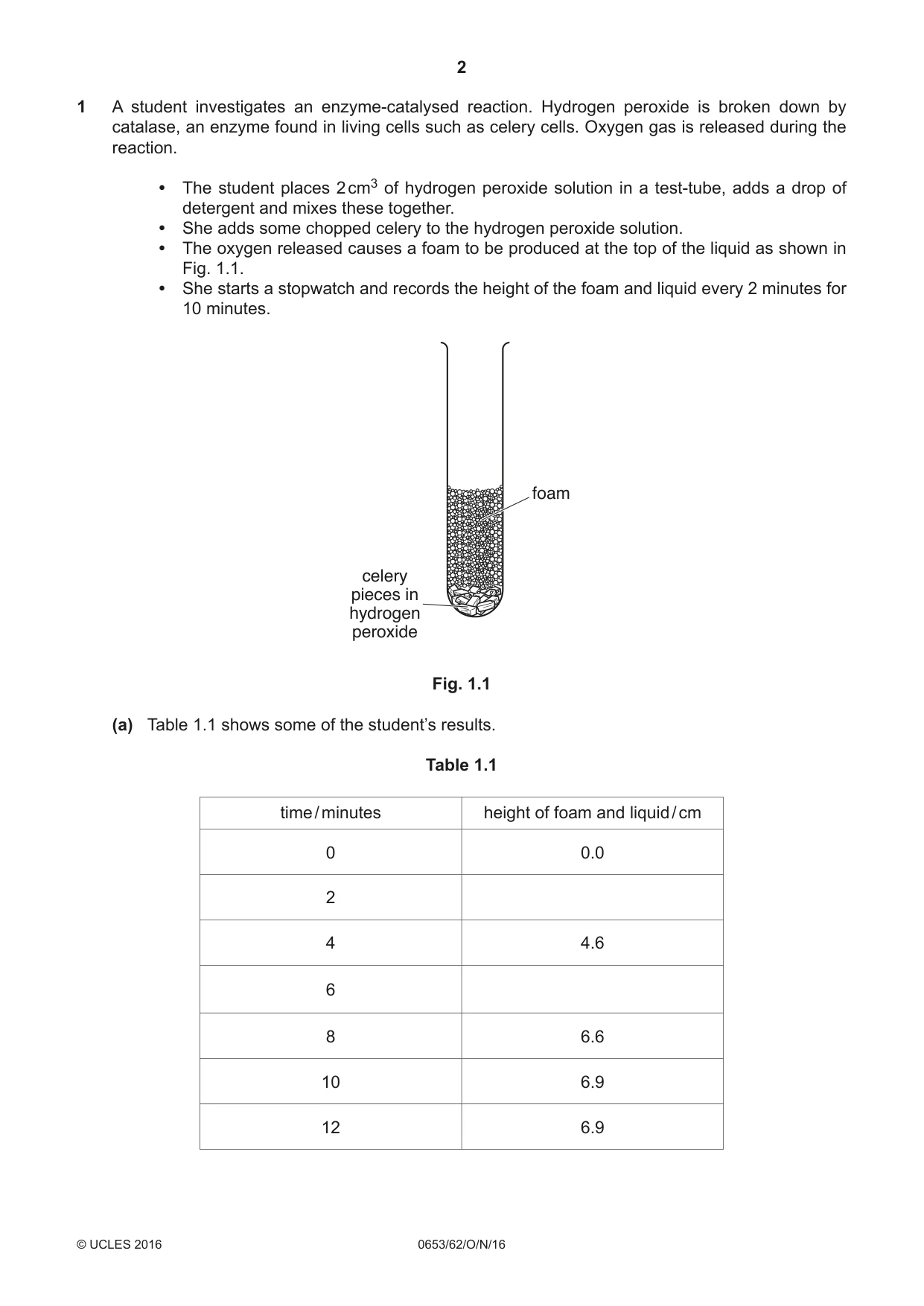 Cambridge IGCSE Science - Combined 0653 2016 Oct/Nov Paper 6 · Variant 2 question paper, page 2 of 20