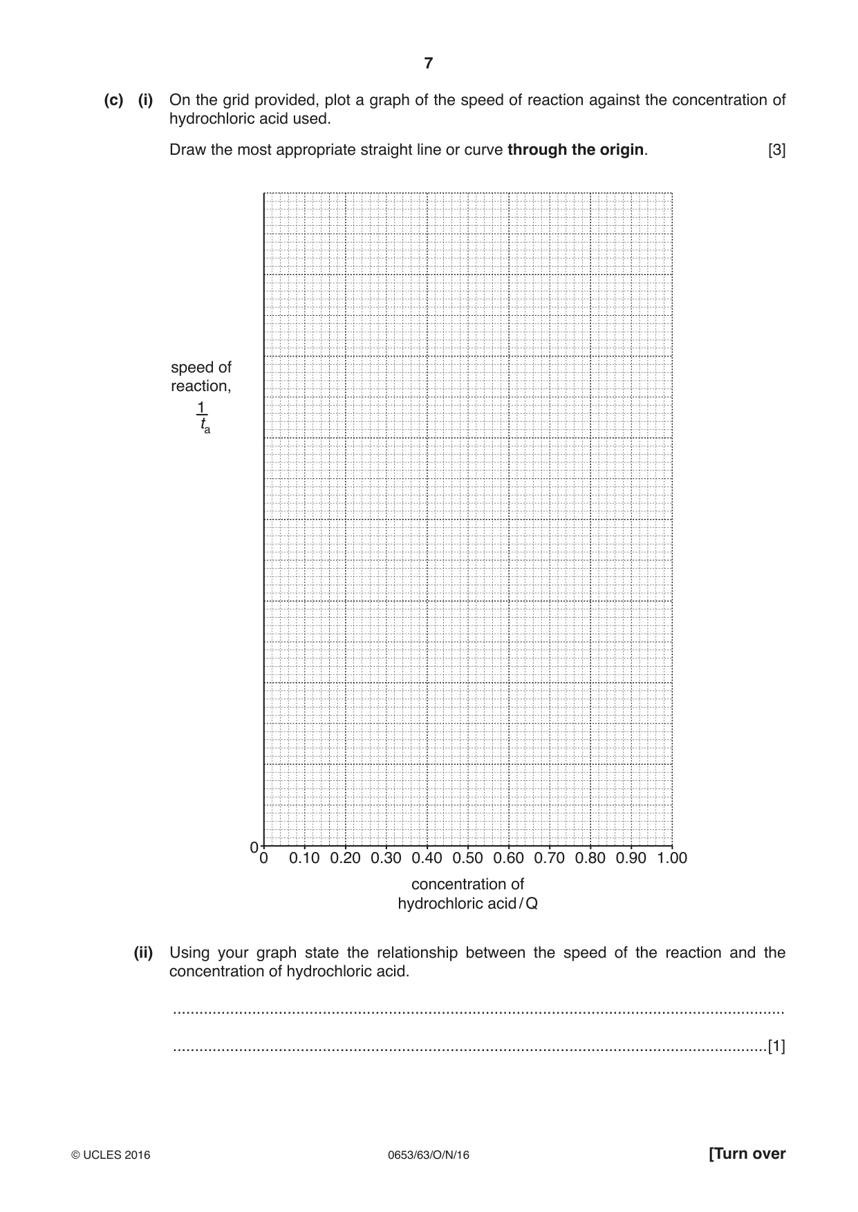 Cambridge IGCSE Science - Combined 0653 2016 Oct/Nov Paper 6 · Variant 3 question paper, page 7 of 20