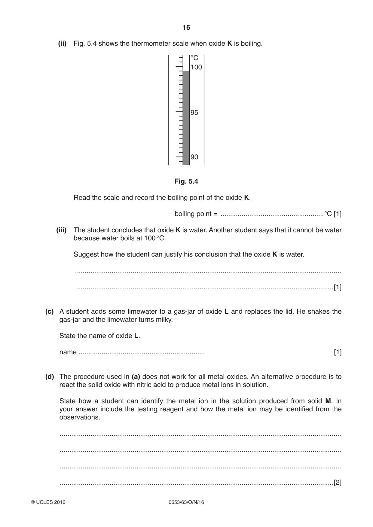 Cambridge IGCSE Science - Combined 0653 2016 Oct/Nov Paper 6 · Variant 3 question paper, page 16 of 20