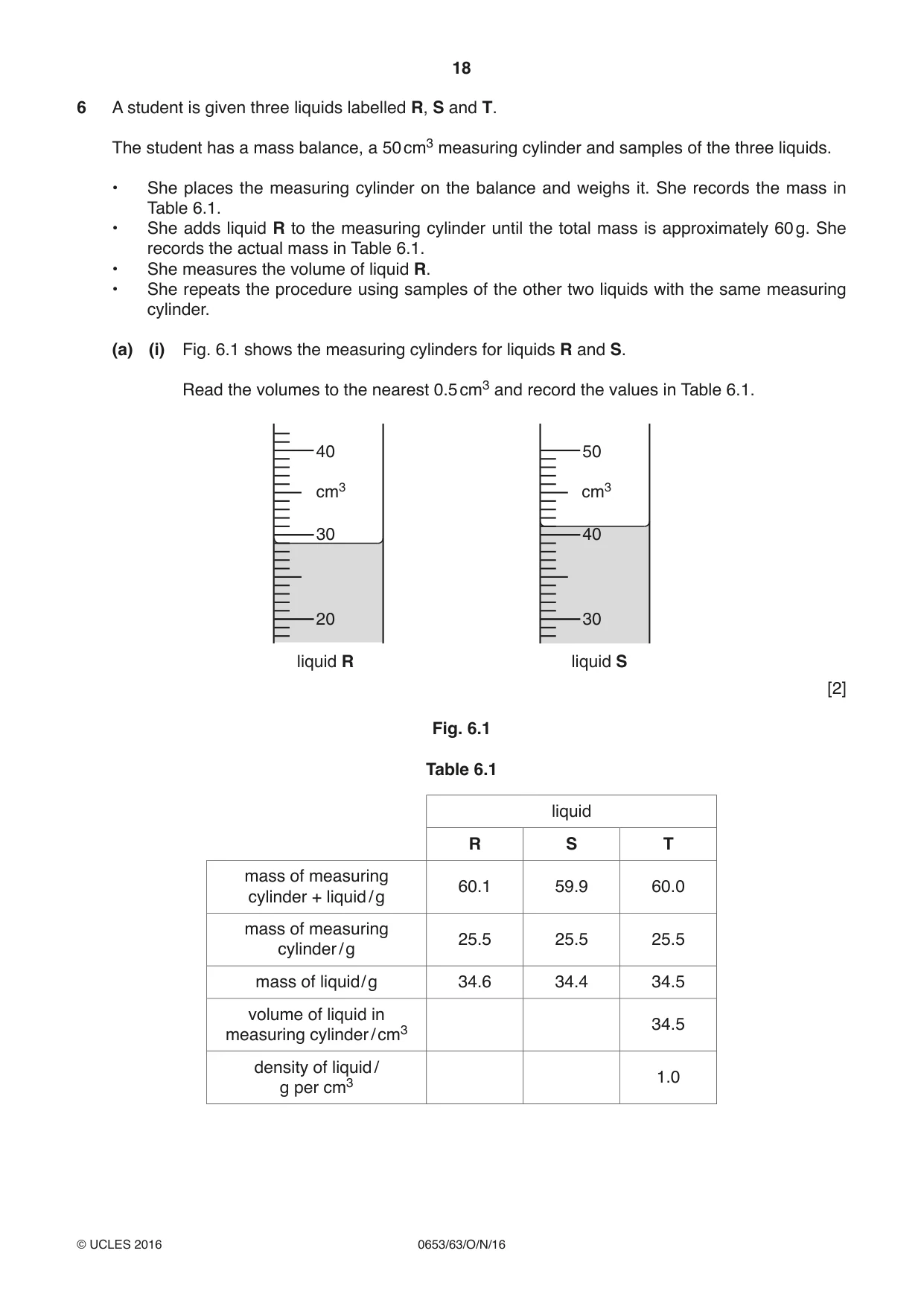 Cambridge IGCSE Science - Combined 0653 2016 Oct/Nov Paper 6 · Variant 3 question paper, page 18 of 20