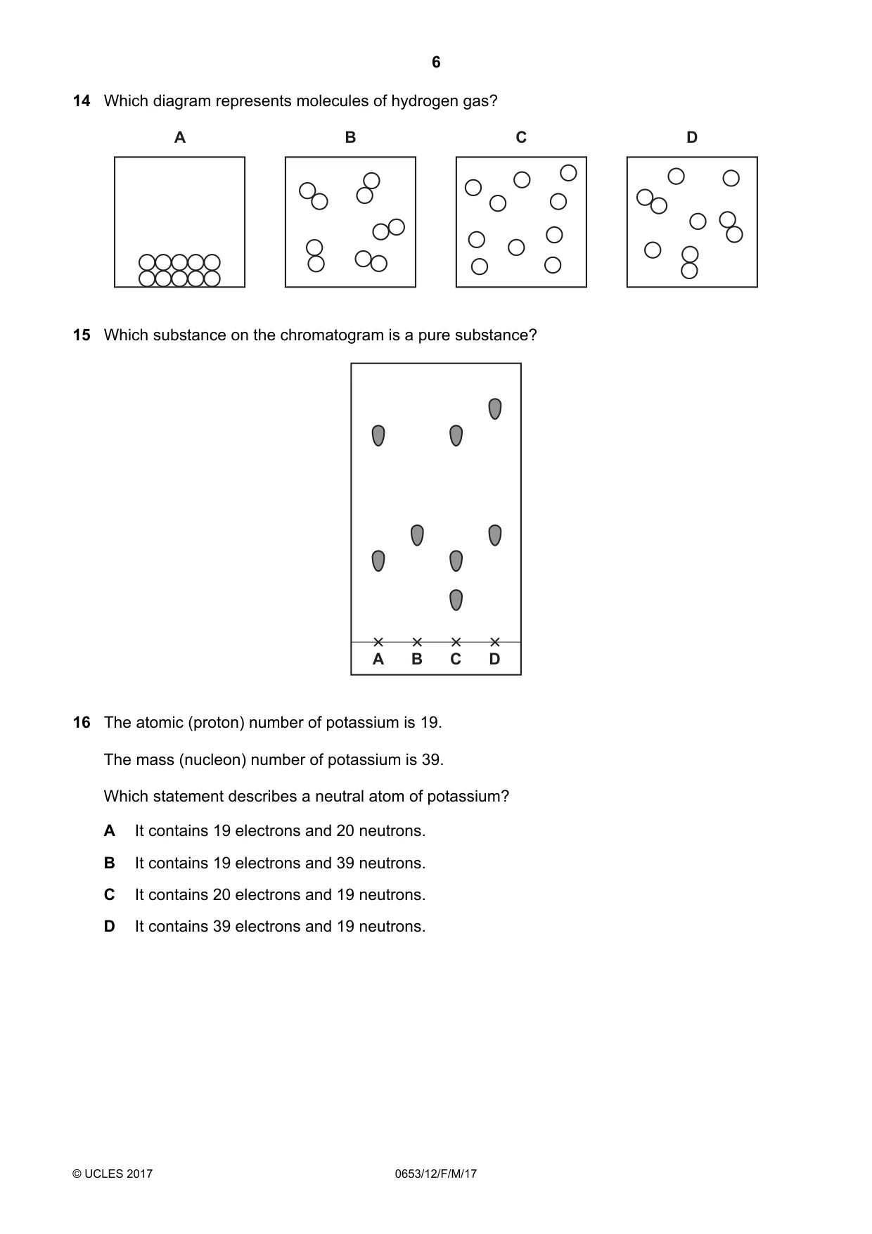 Cambridge IGCSE Science - Combined 0653 2017 Feb/March Paper 1 · Variant 2 question paper, page 6 of 16
