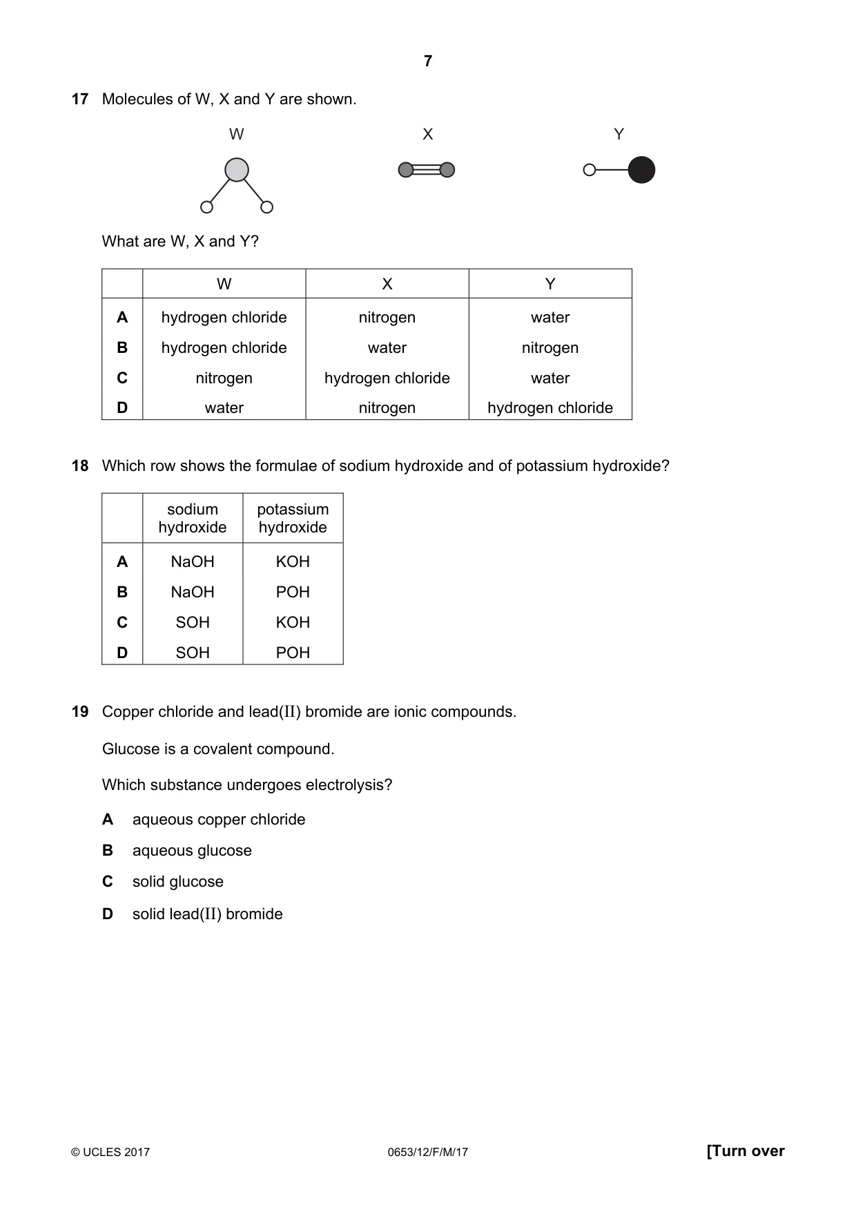 Cambridge IGCSE Science - Combined 0653 2017 Feb/March Paper 1 · Variant 2 question paper, page 7 of 16