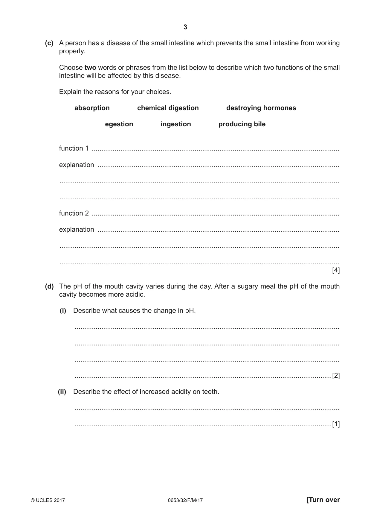 Cambridge IGCSE Science - Combined 0653 2017 Feb/March Paper 3 · Variant 2 question paper, page 3 of 20