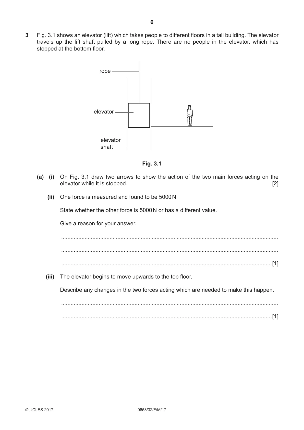 Cambridge IGCSE Science - Combined 0653 2017 Feb/March Paper 3 · Variant 2 question paper, page 6 of 20