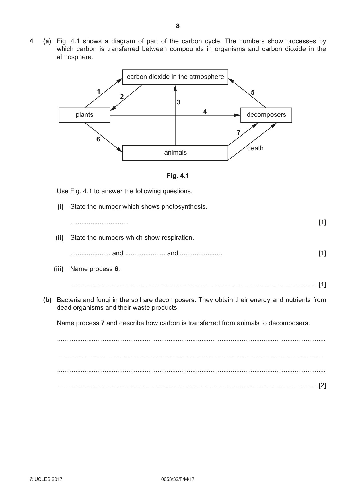 Cambridge IGCSE Science - Combined 0653 2017 Feb/March Paper 3 · Variant 2 question paper, page 8 of 20