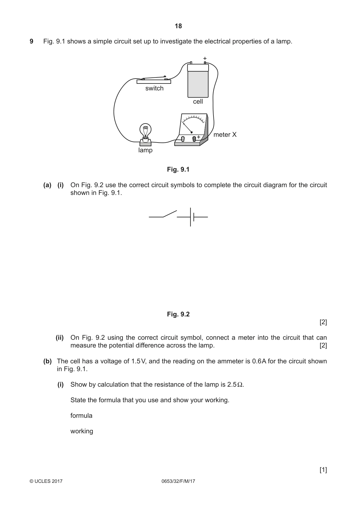Cambridge IGCSE Science - Combined 0653 2017 Feb/March Paper 3 · Variant 2 question paper, page 18 of 20