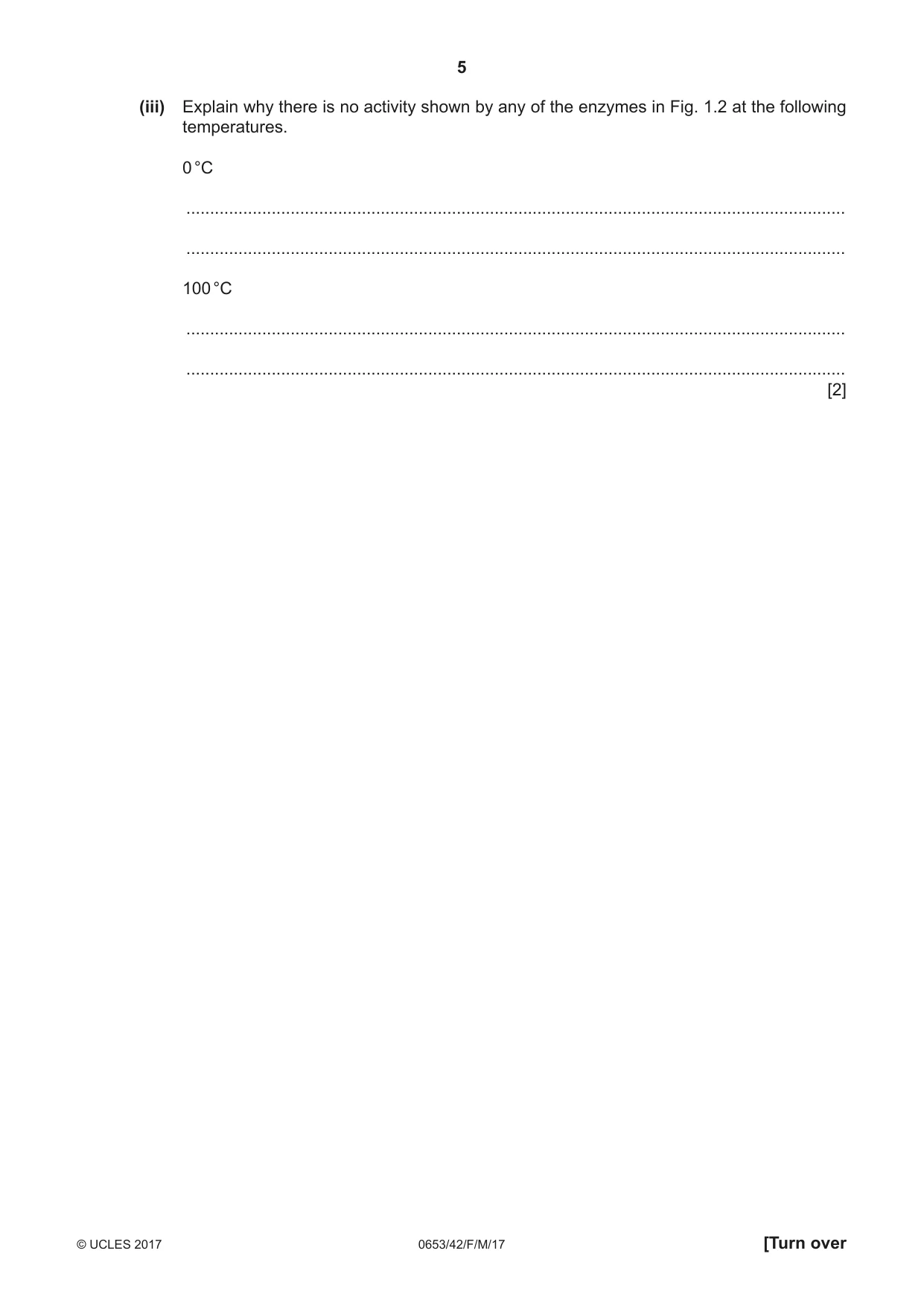 Cambridge IGCSE Science - Combined 0653 2017 Feb/March Paper 4 · Variant 2 question paper, page 5 of 20