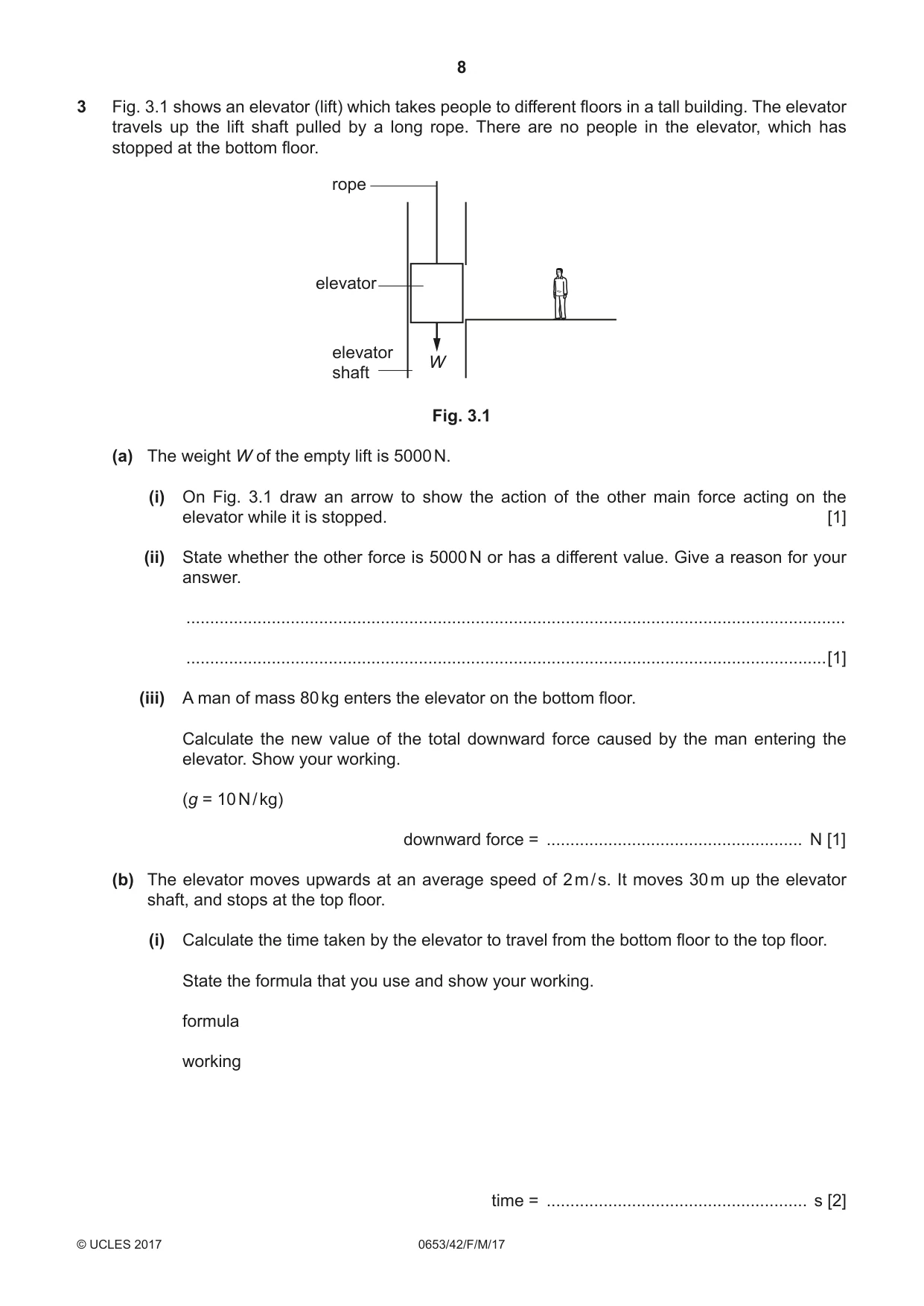 Cambridge IGCSE Science - Combined 0653 2017 Feb/March Paper 4 · Variant 2 question paper, page 8 of 20