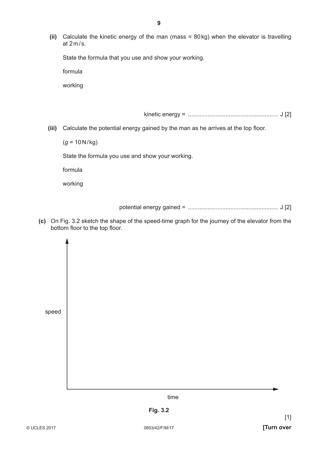 Cambridge IGCSE Science - Combined 0653 2017 Feb/March Paper 4 · Variant 2 question paper, page 9 of 20