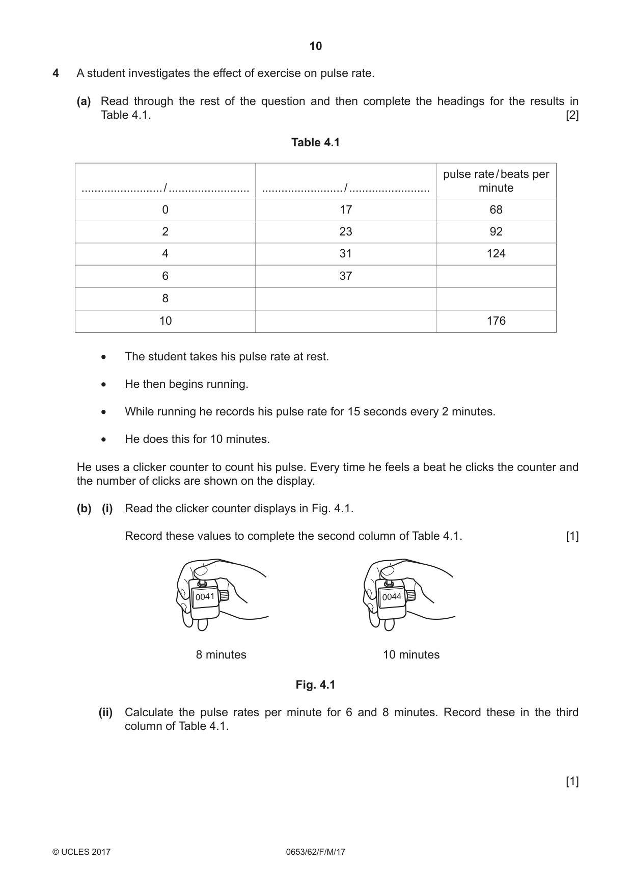 Cambridge IGCSE Science - Combined 0653 2017 Feb/March Paper 6 · Variant 2 question paper, page 10 of 20