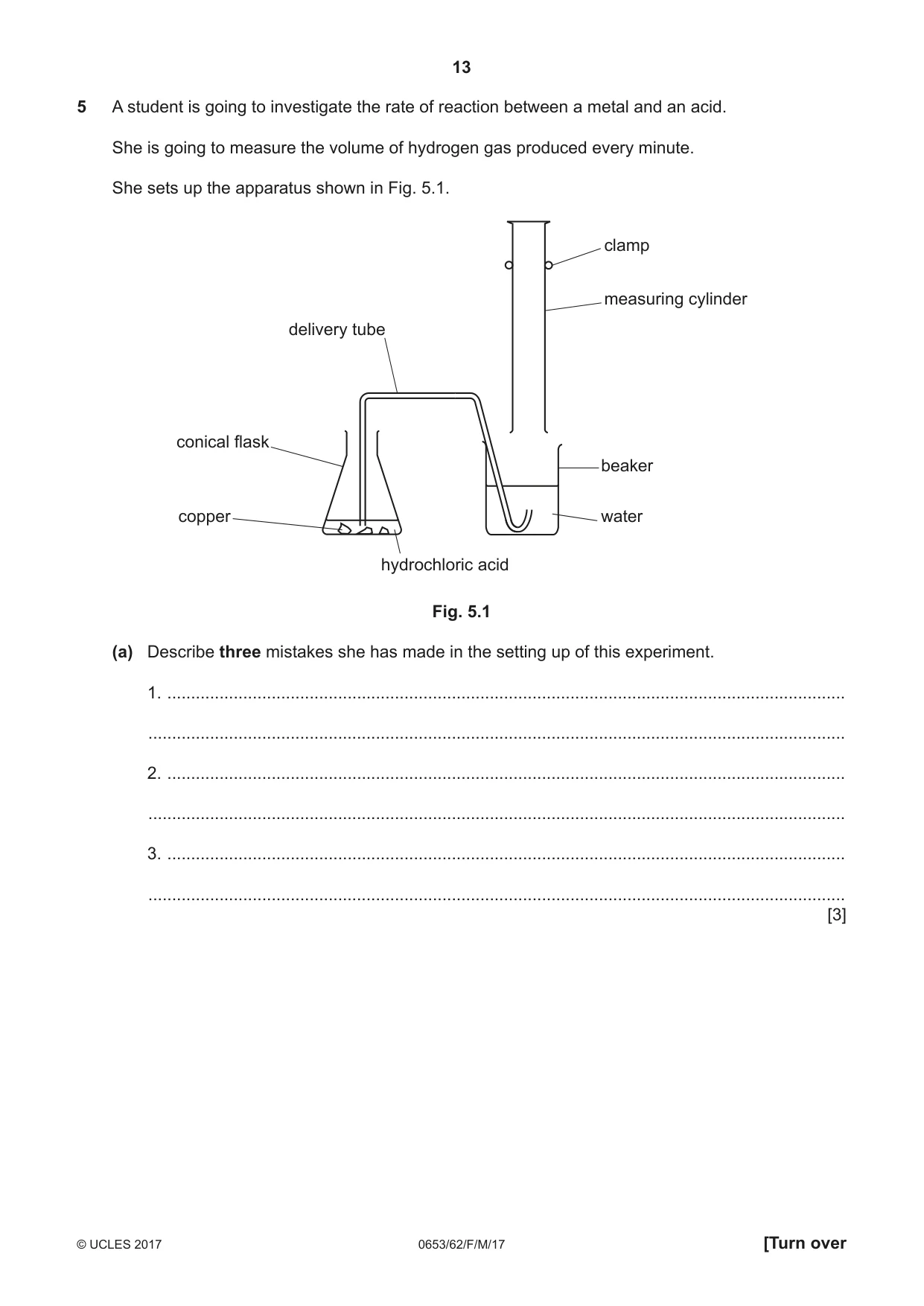Cambridge IGCSE Science - Combined 0653 2017 Feb/March Paper 6 · Variant 2 question paper, page 13 of 20