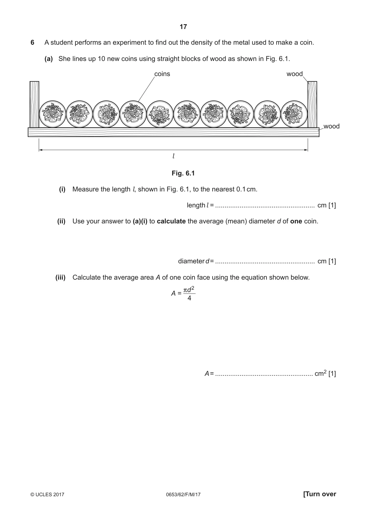 Cambridge IGCSE Science - Combined 0653 2017 Feb/March Paper 6 · Variant 2 question paper, page 17 of 20