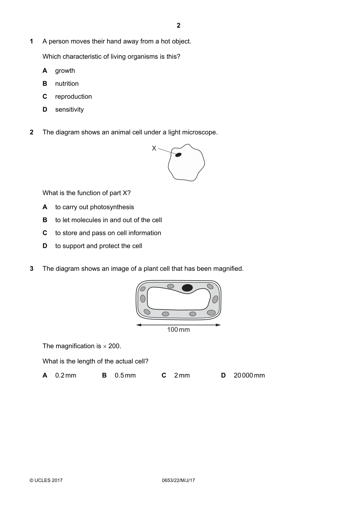 Cambridge IGCSE Science - Combined 0653 2017 May/June Paper 2 · Variant 2 question paper, page 2 of 16