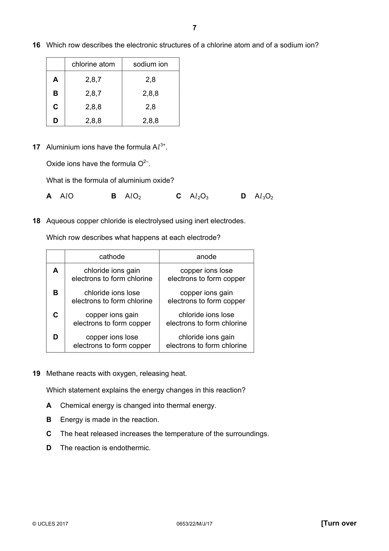 Cambridge IGCSE Science - Combined 0653 2017 May/June Paper 2 · Variant 2 question paper, page 7 of 16