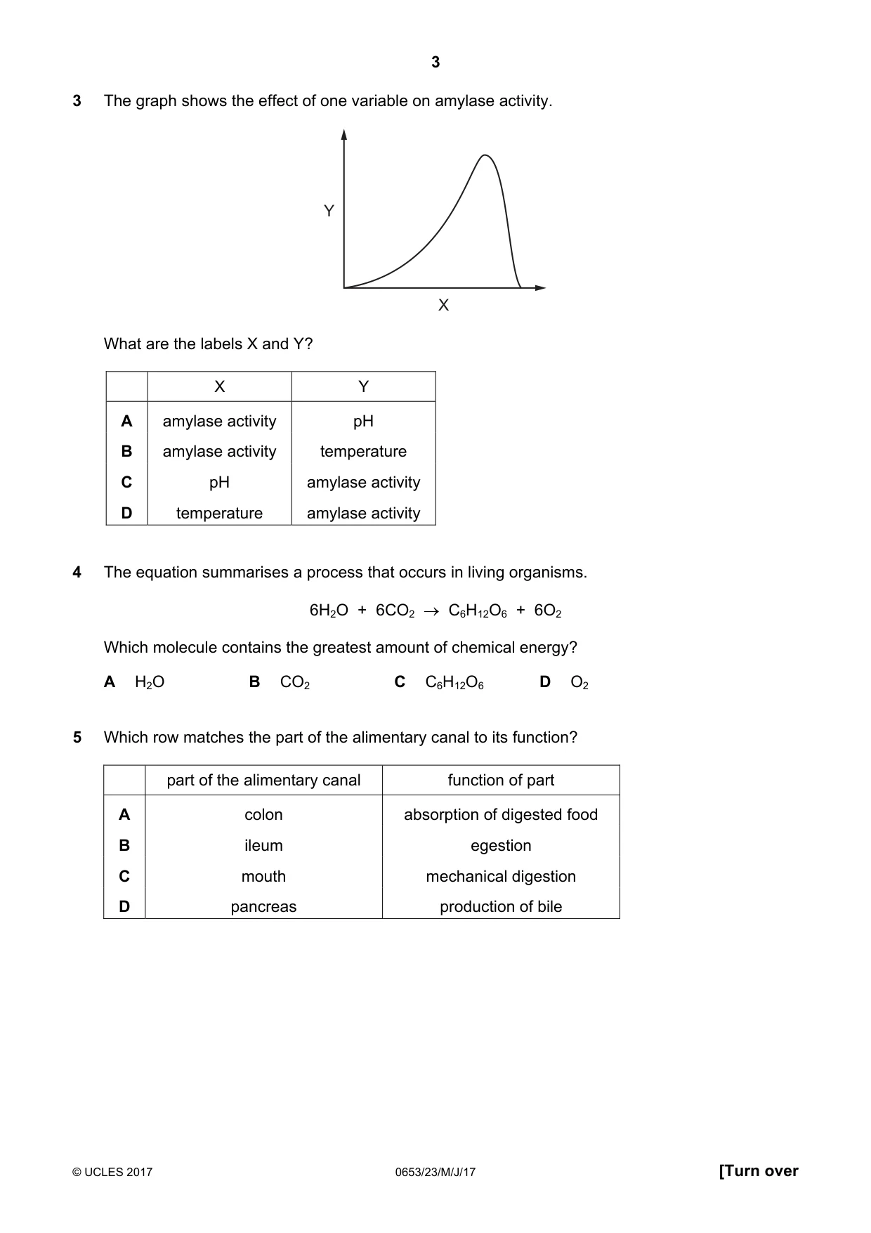 Cambridge IGCSE Science - Combined 0653 2017 May/June Paper 2 · Variant 3 question paper, page 3 of 16