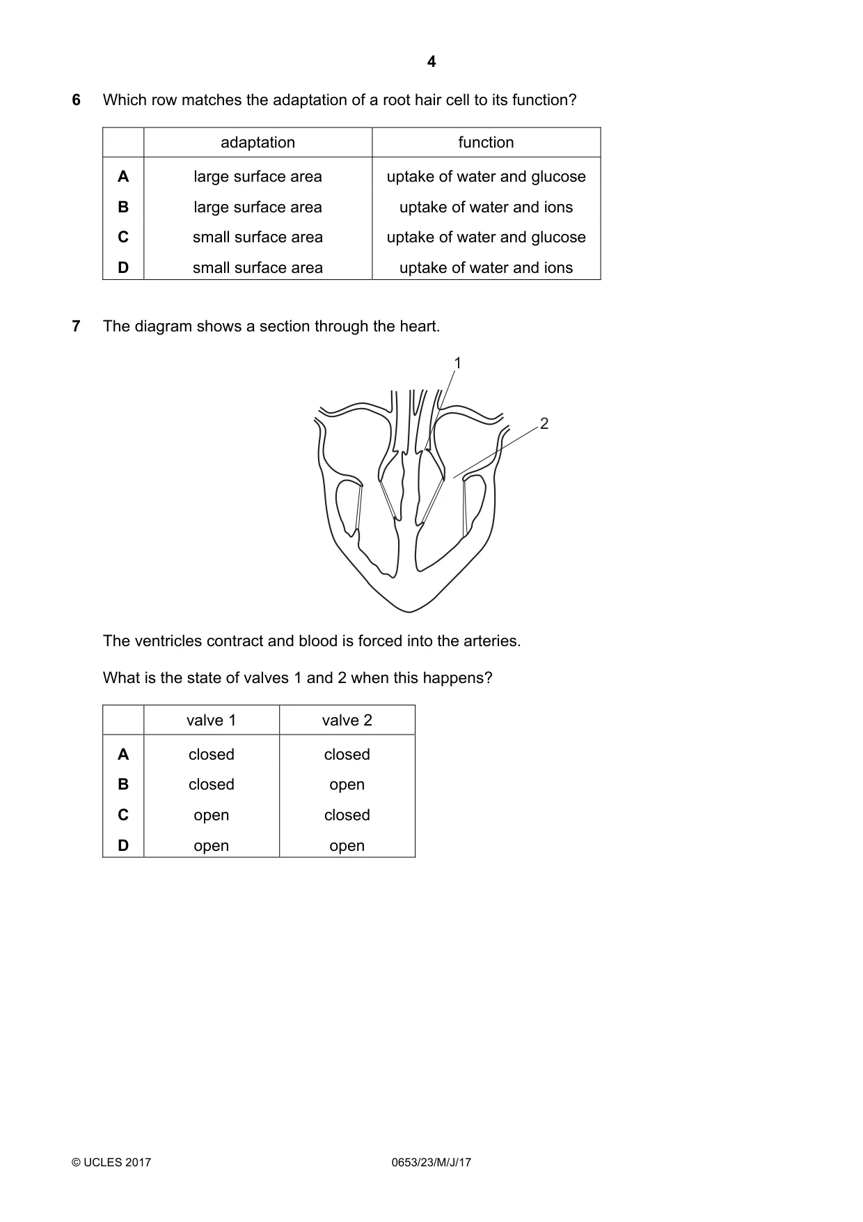 Cambridge IGCSE Science - Combined 0653 2017 May/June Paper 2 · Variant 3 question paper, page 4 of 16