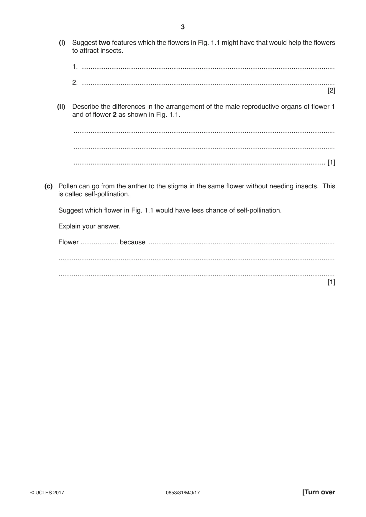 Cambridge IGCSE Science - Combined 0653 2017 May/June Paper 3 · Variant 1 question paper, page 3 of 20