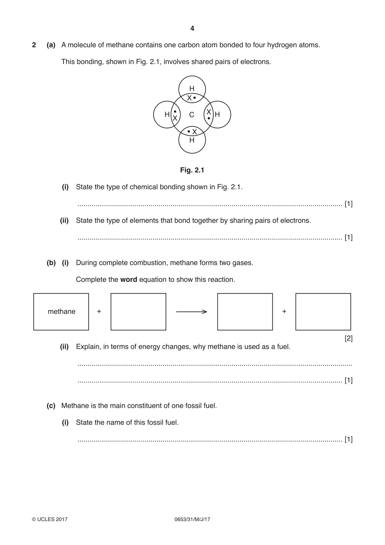 Cambridge IGCSE Science - Combined 0653 2017 May/June Paper 3 · Variant 1 question paper, page 4 of 20