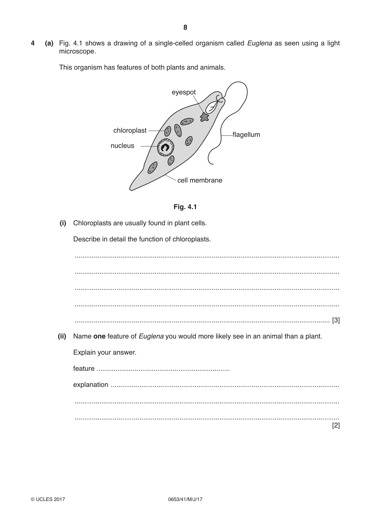 Cambridge IGCSE Science - Combined 0653 2017 May/June Paper 4 · Variant 1 question paper, page 8 of 24