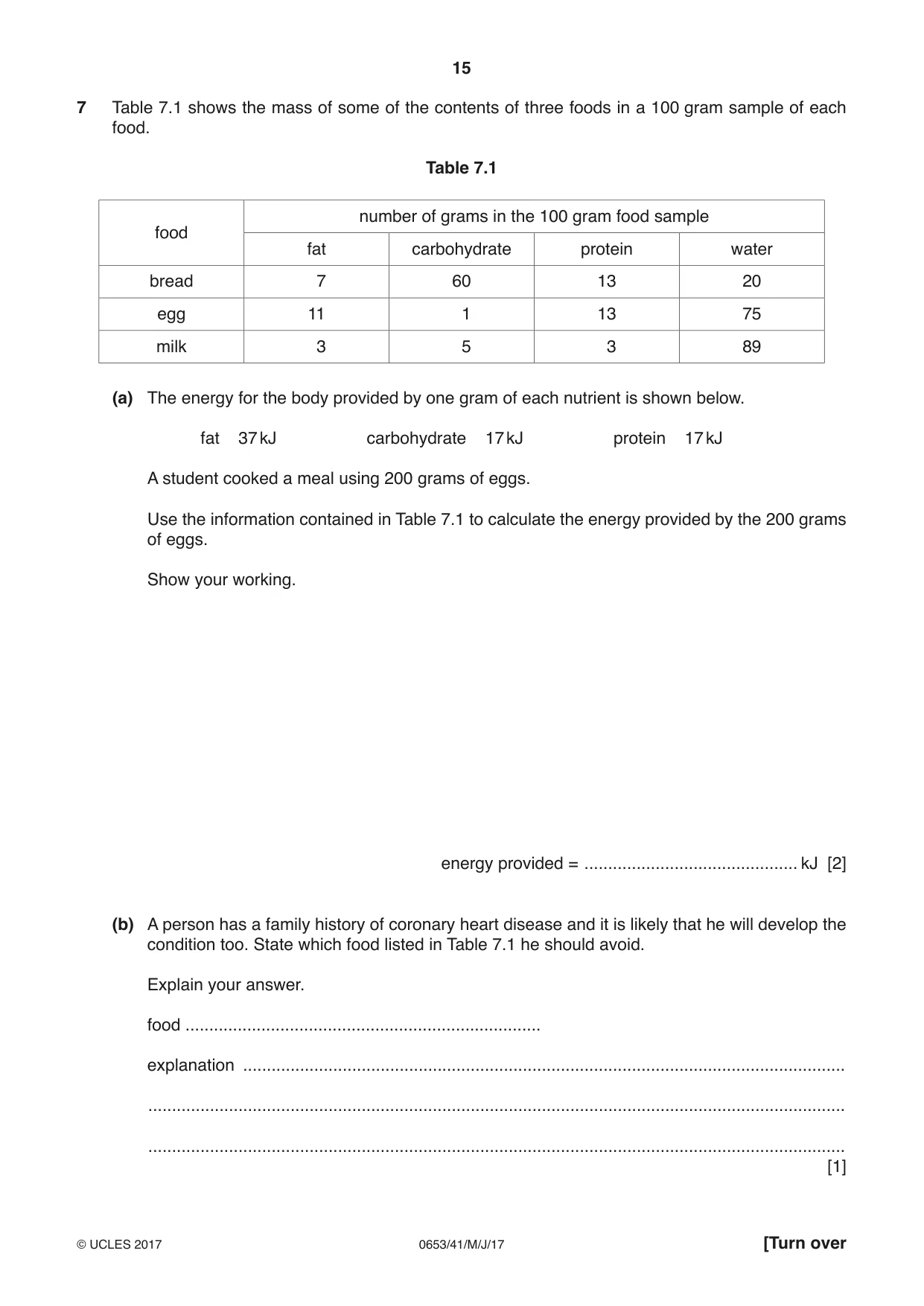 Cambridge IGCSE Science - Combined 0653 2017 May/June Paper 4 · Variant 1 question paper, page 15 of 24