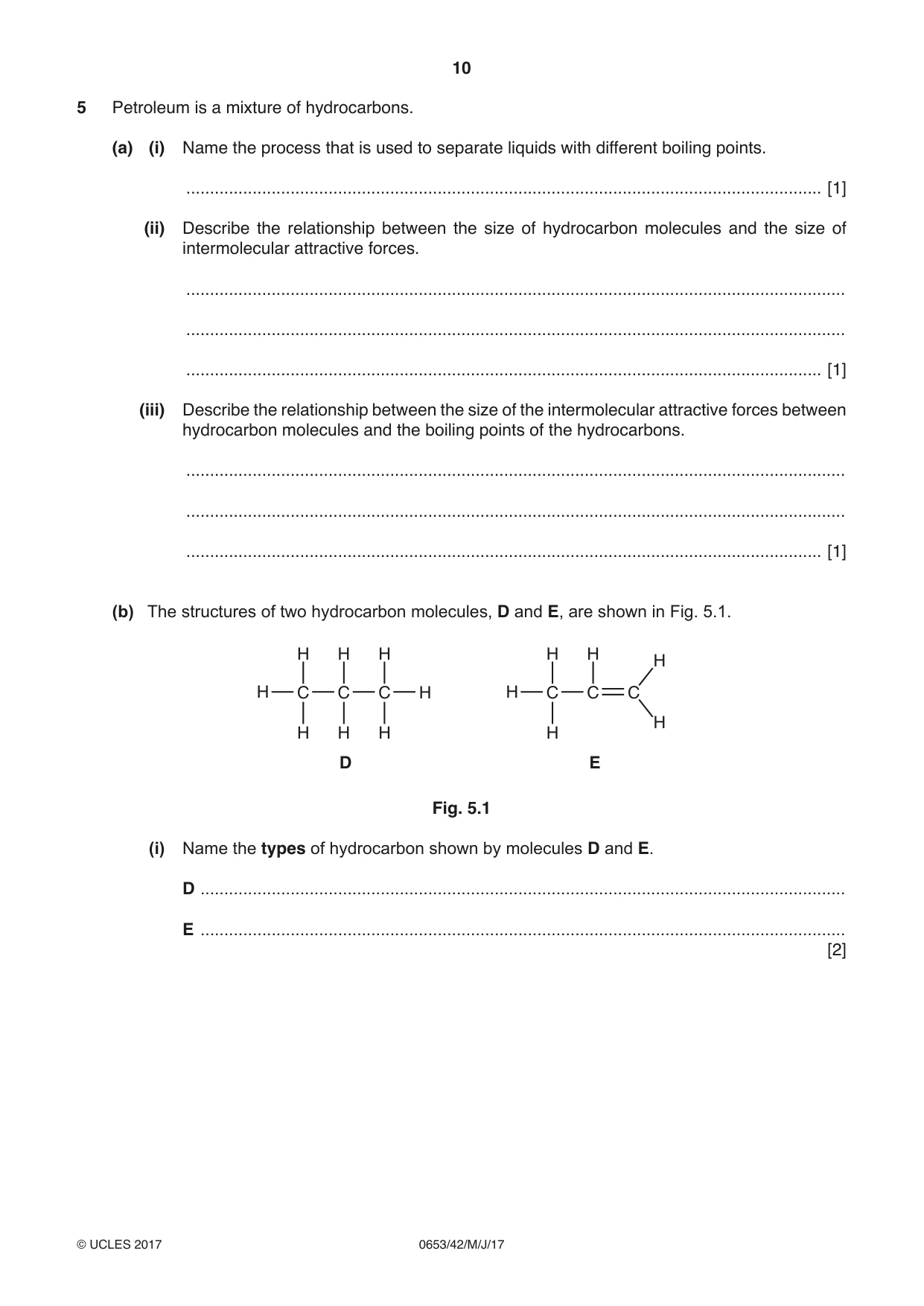Cambridge IGCSE Science - Combined 0653 2017 May/June Paper 4 · Variant 2 question paper, page 10 of 20