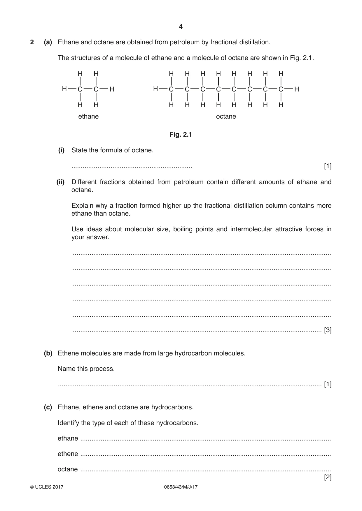 Cambridge IGCSE Science - Combined 0653 2017 May/June Paper 4 · Variant 3 question paper, page 4 of 24