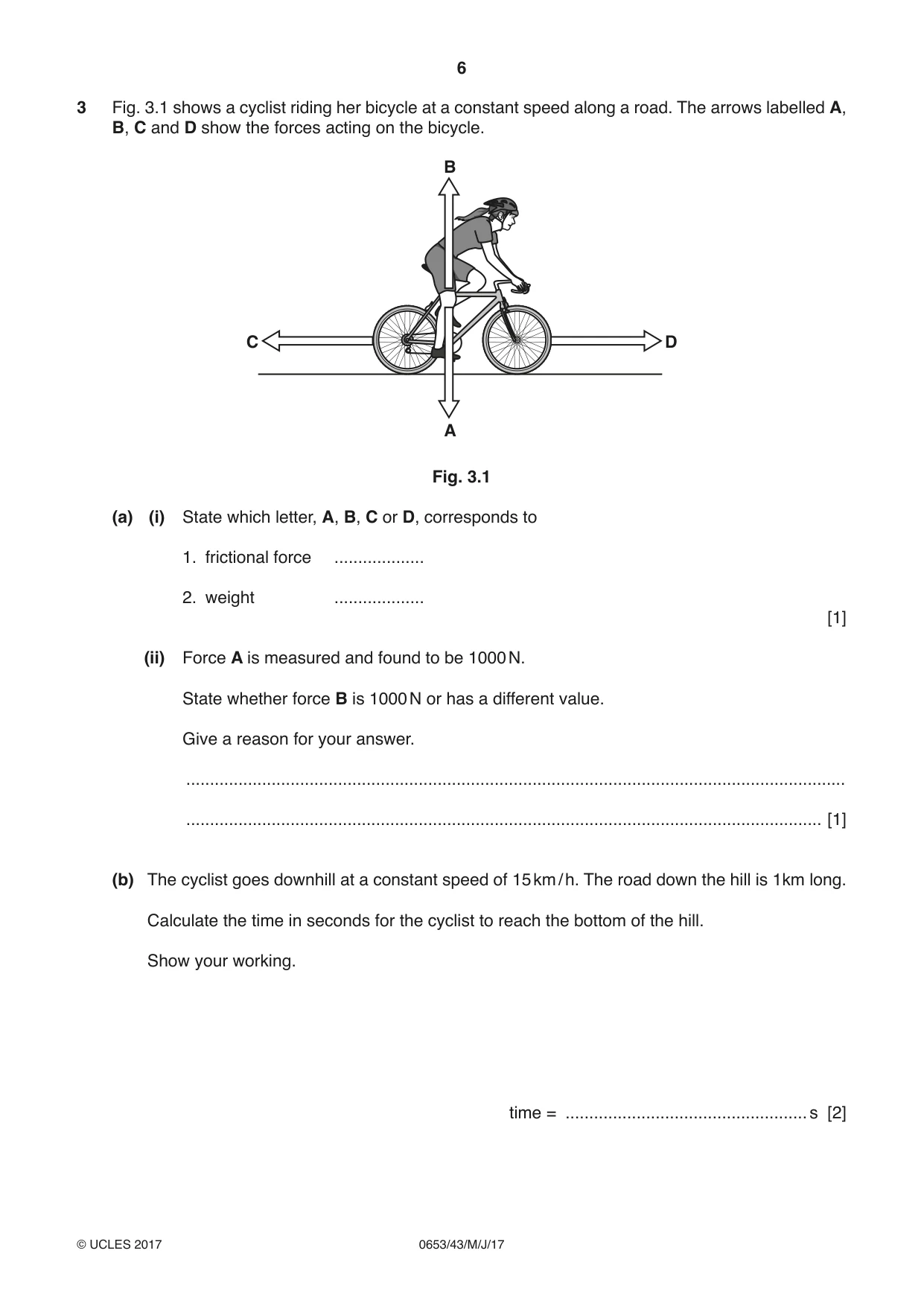 Cambridge IGCSE Science - Combined 0653 2017 May/June Paper 4 · Variant 3 question paper, page 6 of 24