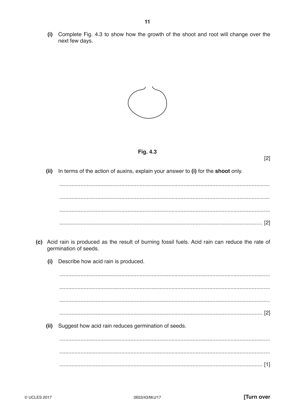 Cambridge IGCSE Science - Combined 0653 2017 May/June Paper 4 · Variant 3 question paper, page 11 of 24
