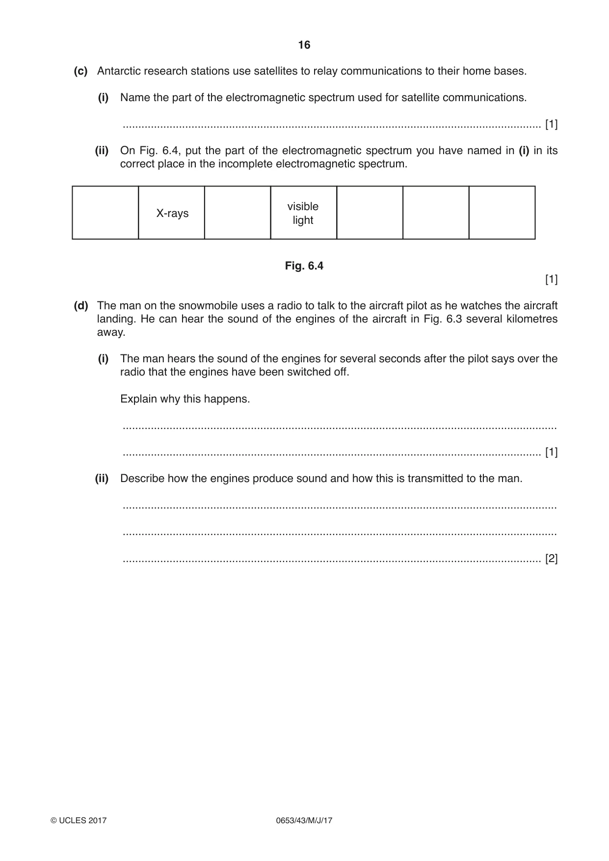 Cambridge IGCSE Science - Combined 0653 2017 May/June Paper 4 · Variant 3 question paper, page 16 of 24