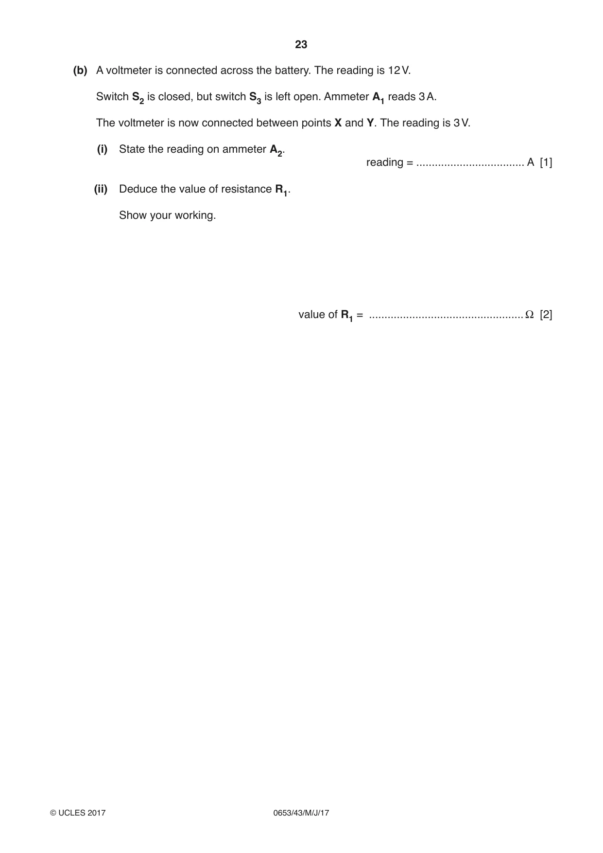 Cambridge IGCSE Science - Combined 0653 2017 May/June Paper 4 · Variant 3 question paper, page 23 of 24