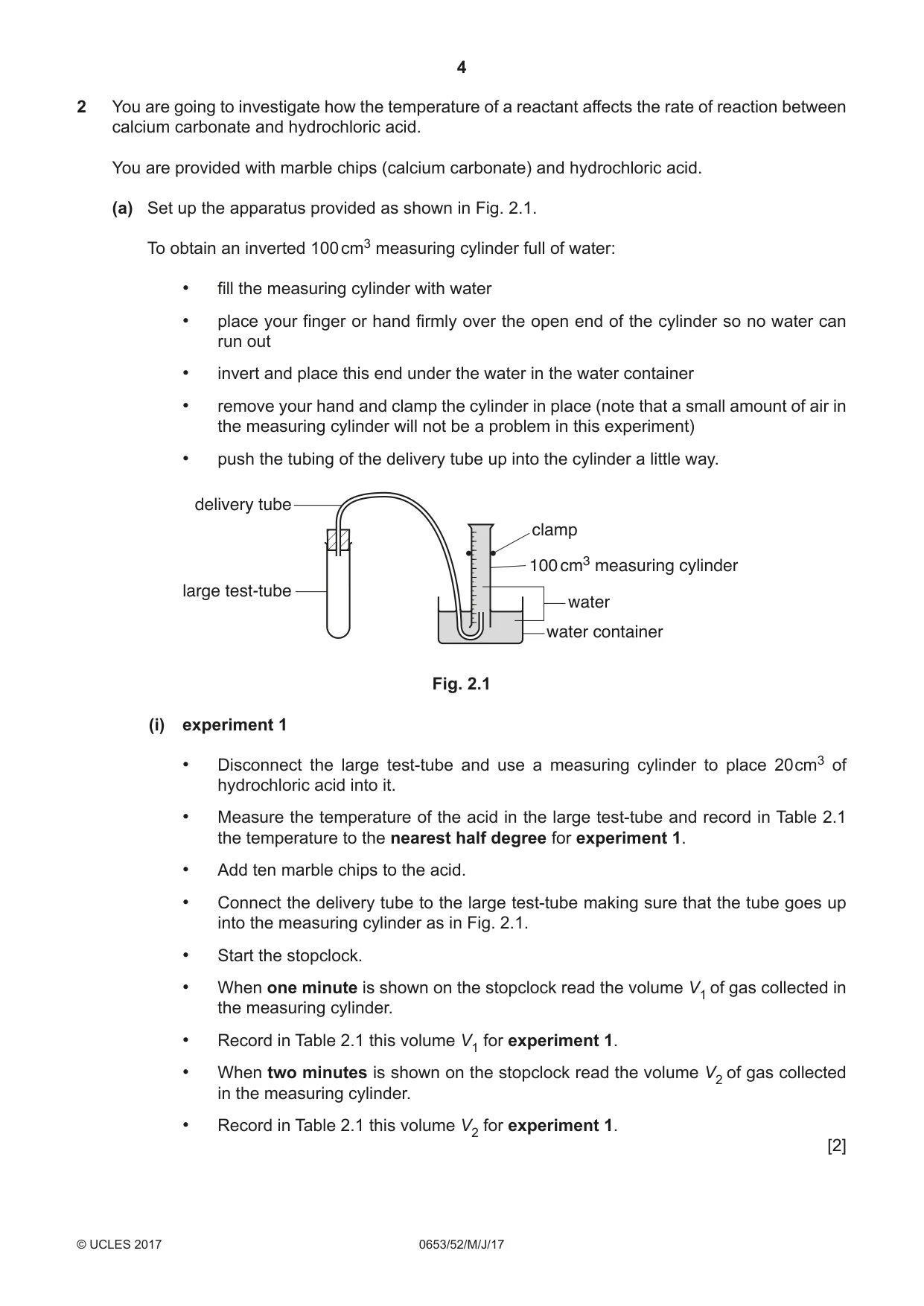 Cambridge IGCSE Science - Combined 0653 2017 May/June Paper 5 · Variant 2 question paper, page 4 of 12