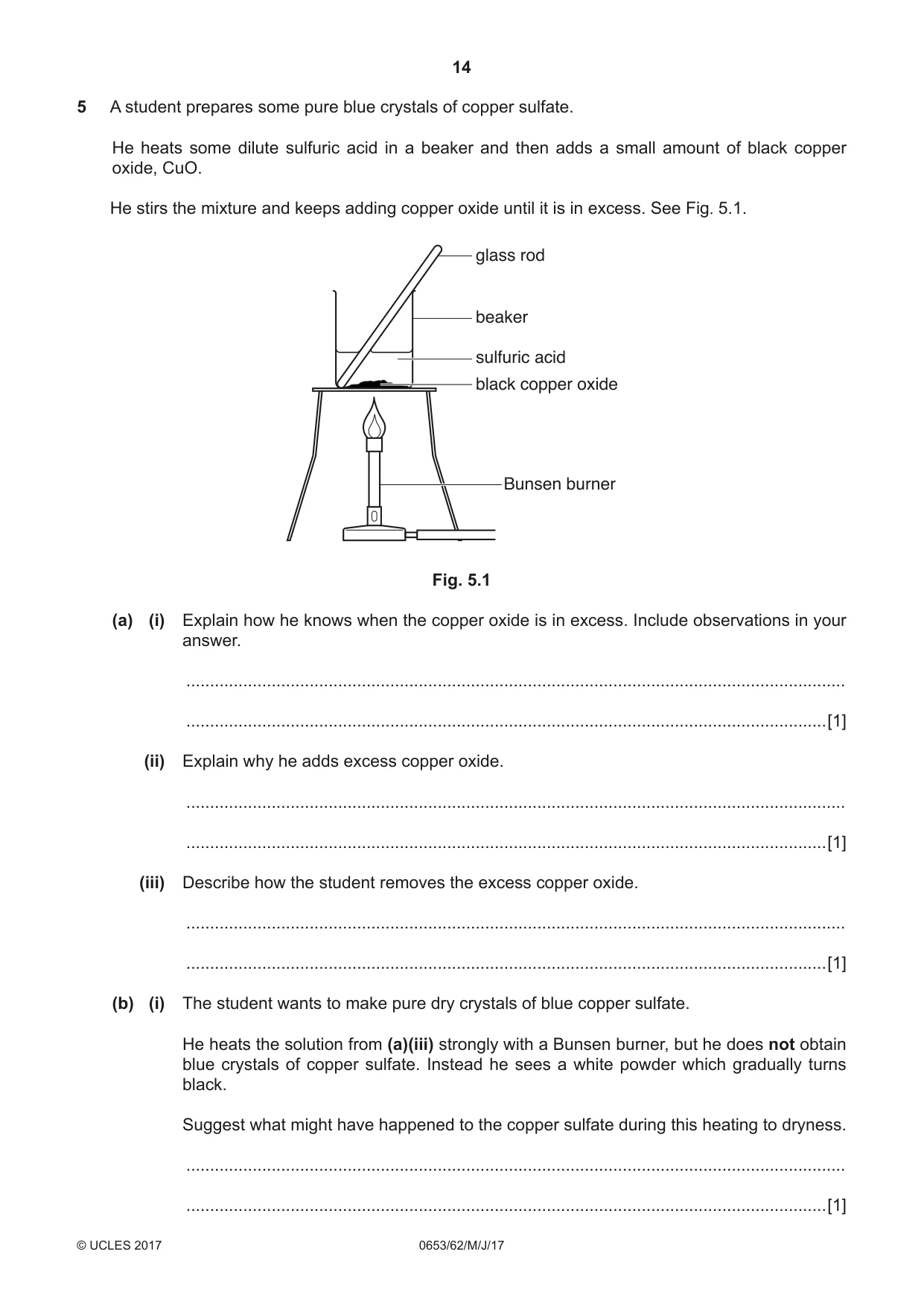 Cambridge IGCSE Science - Combined 0653 2017 May/June Paper 6 · Variant 2 question paper, page 14 of 20