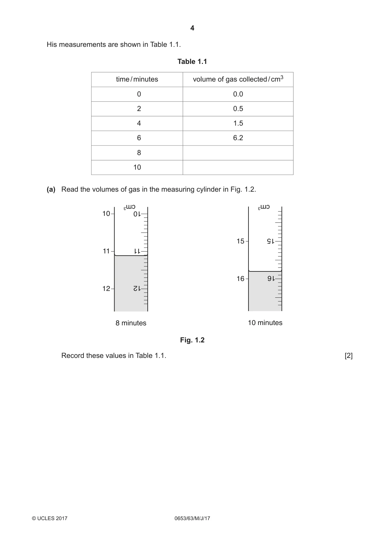 Cambridge IGCSE Science - Combined 0653 2017 May/June Paper 6 · Variant 3 question paper, page 4 of 20