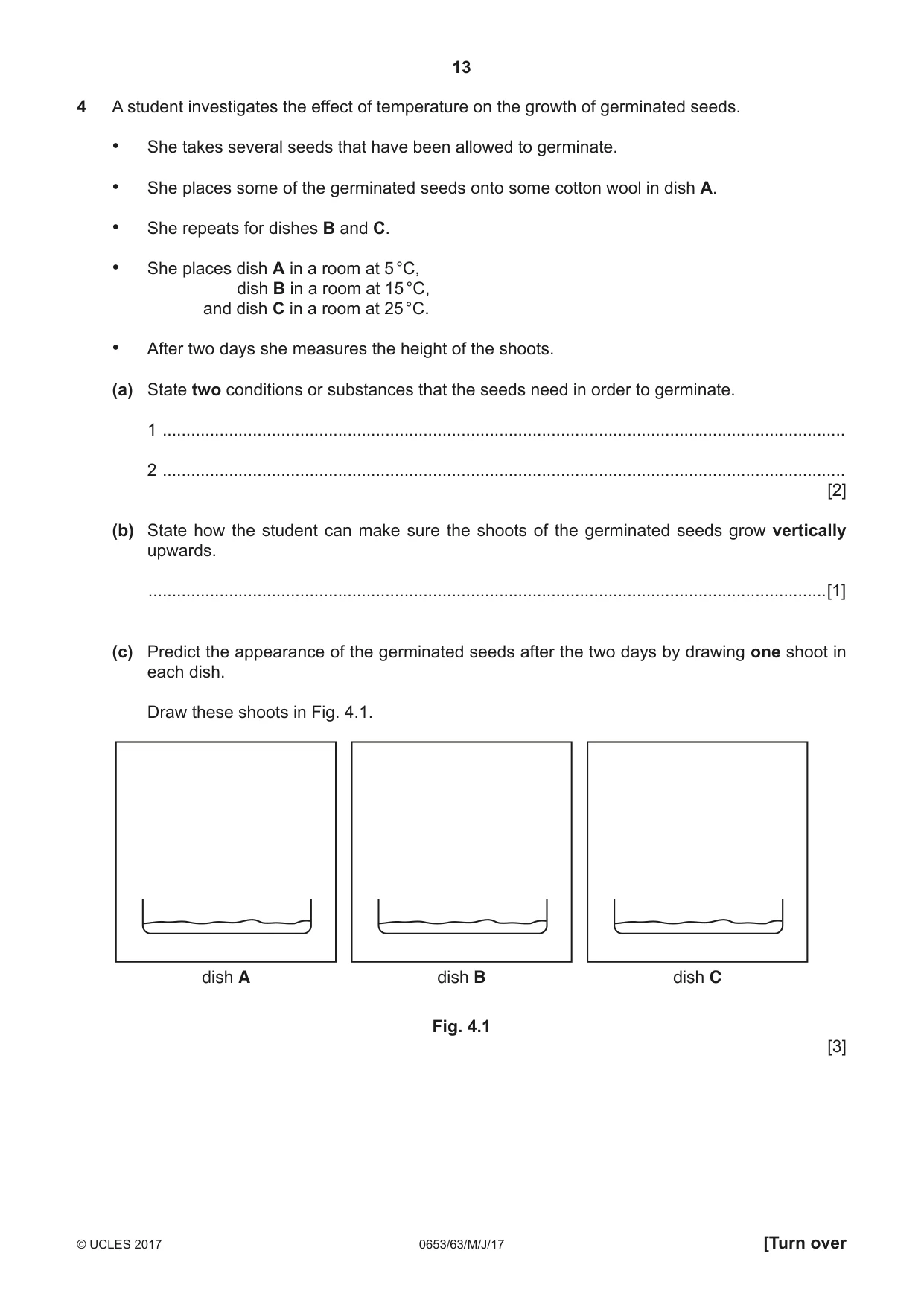 Cambridge IGCSE Science - Combined 0653 2017 May/June Paper 6 · Variant 3 question paper, page 13 of 20