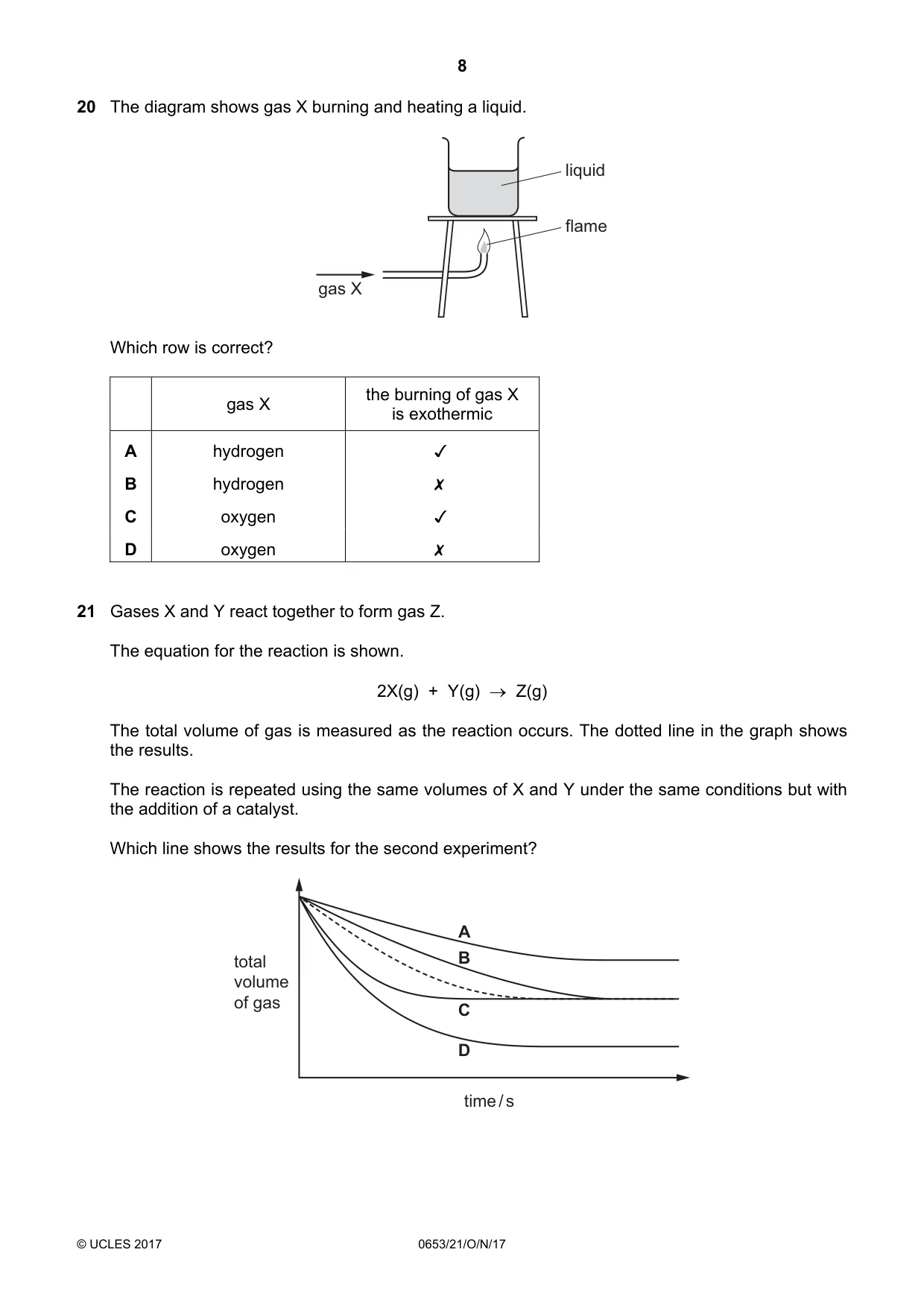 Cambridge IGCSE Science - Combined 0653 2017 Oct/Nov Paper 2 · Variant 1 question paper, page 8 of 16