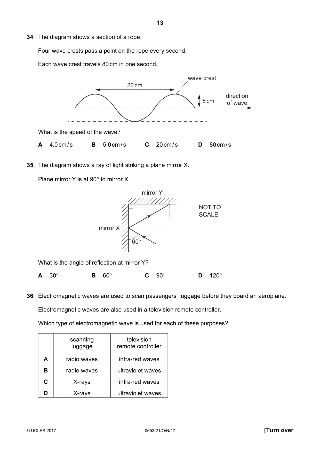 Cambridge IGCSE Science - Combined 0653 2017 Oct/Nov Paper 2 · Variant 1 question paper, page 13 of 16