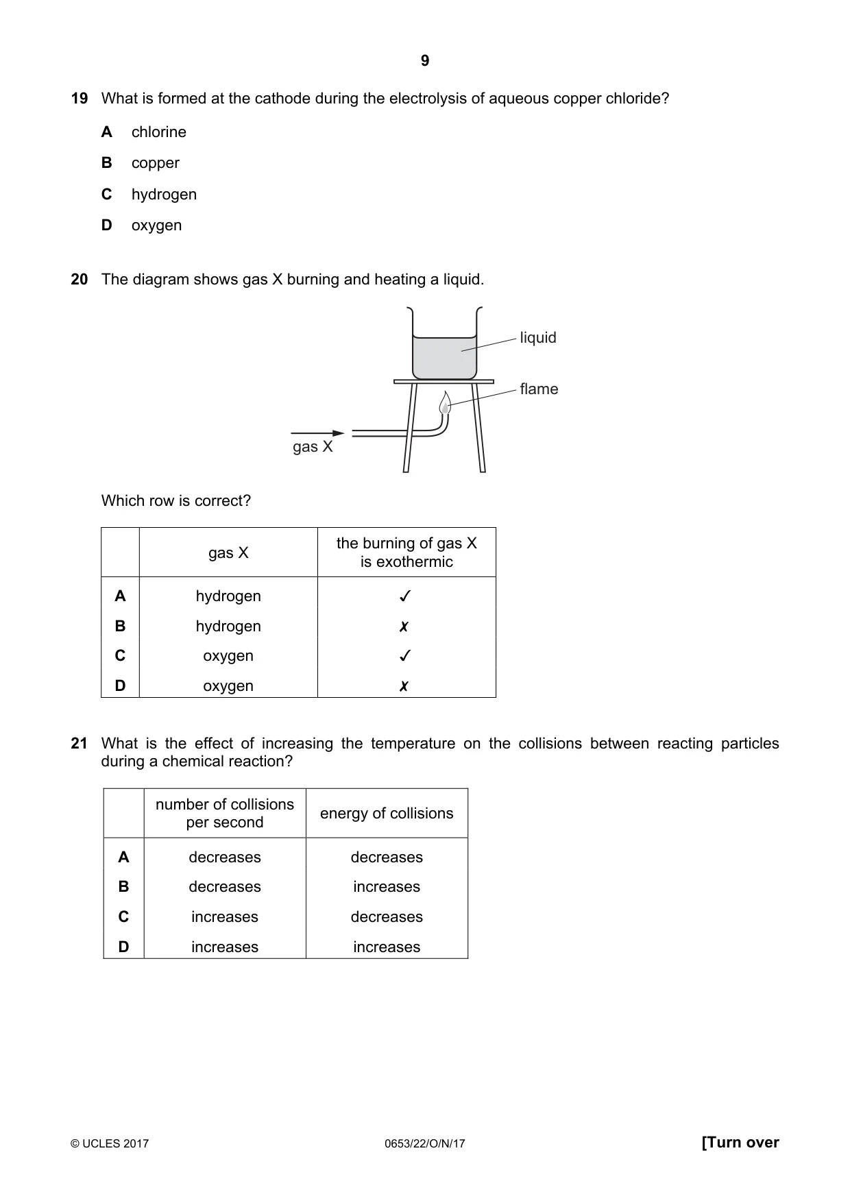 Cambridge IGCSE Science - Combined 0653 2017 Oct/Nov Paper 2 · Variant 2 question paper, page 9 of 20