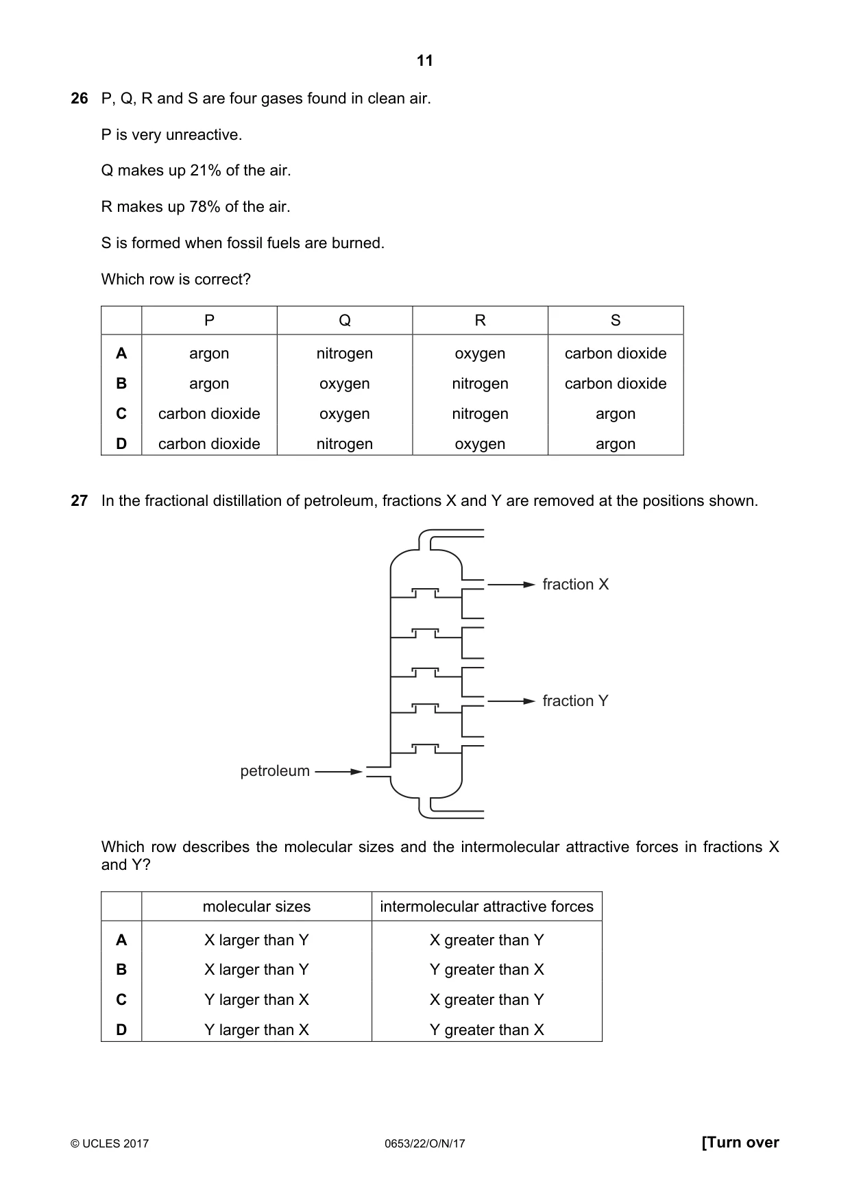 Cambridge IGCSE Science - Combined 0653 2017 Oct/Nov Paper 2 · Variant 2 question paper, page 11 of 20