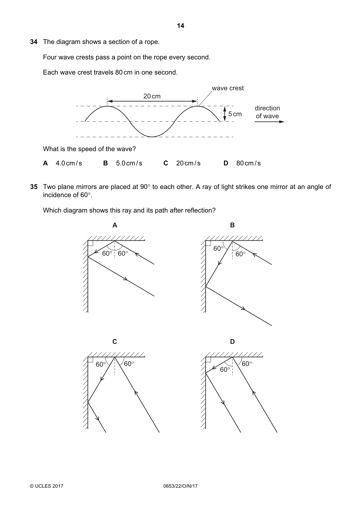 Cambridge IGCSE Science - Combined 0653 2017 Oct/Nov Paper 2 · Variant 2 question paper, page 14 of 20