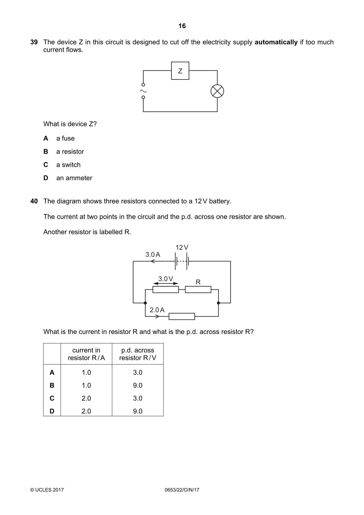 Cambridge IGCSE Science - Combined 0653 2017 Oct/Nov Paper 2 · Variant 2 question paper, page 16 of 20