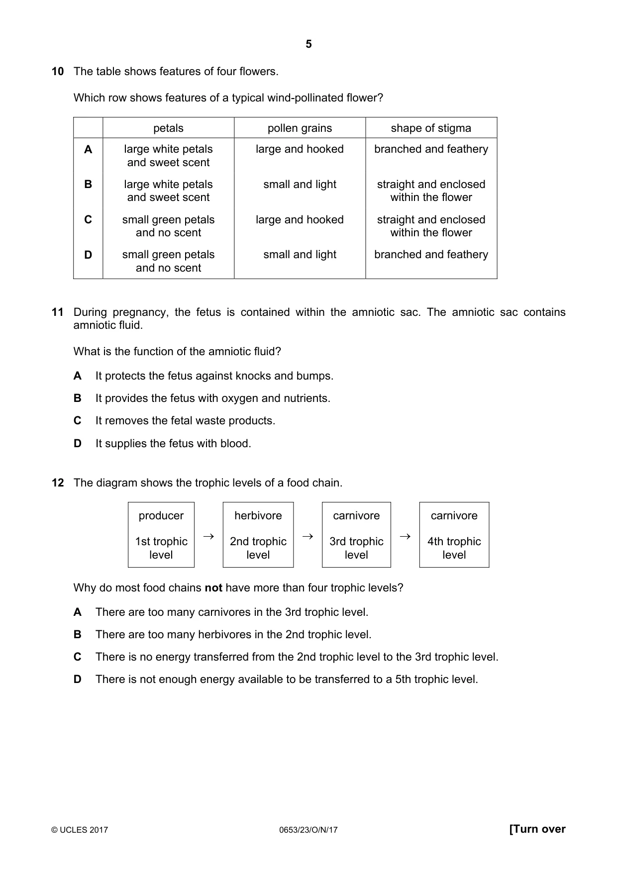 Cambridge IGCSE Science - Combined 0653 2017 Oct/Nov Paper 2 · Variant 3 question paper, page 5 of 20