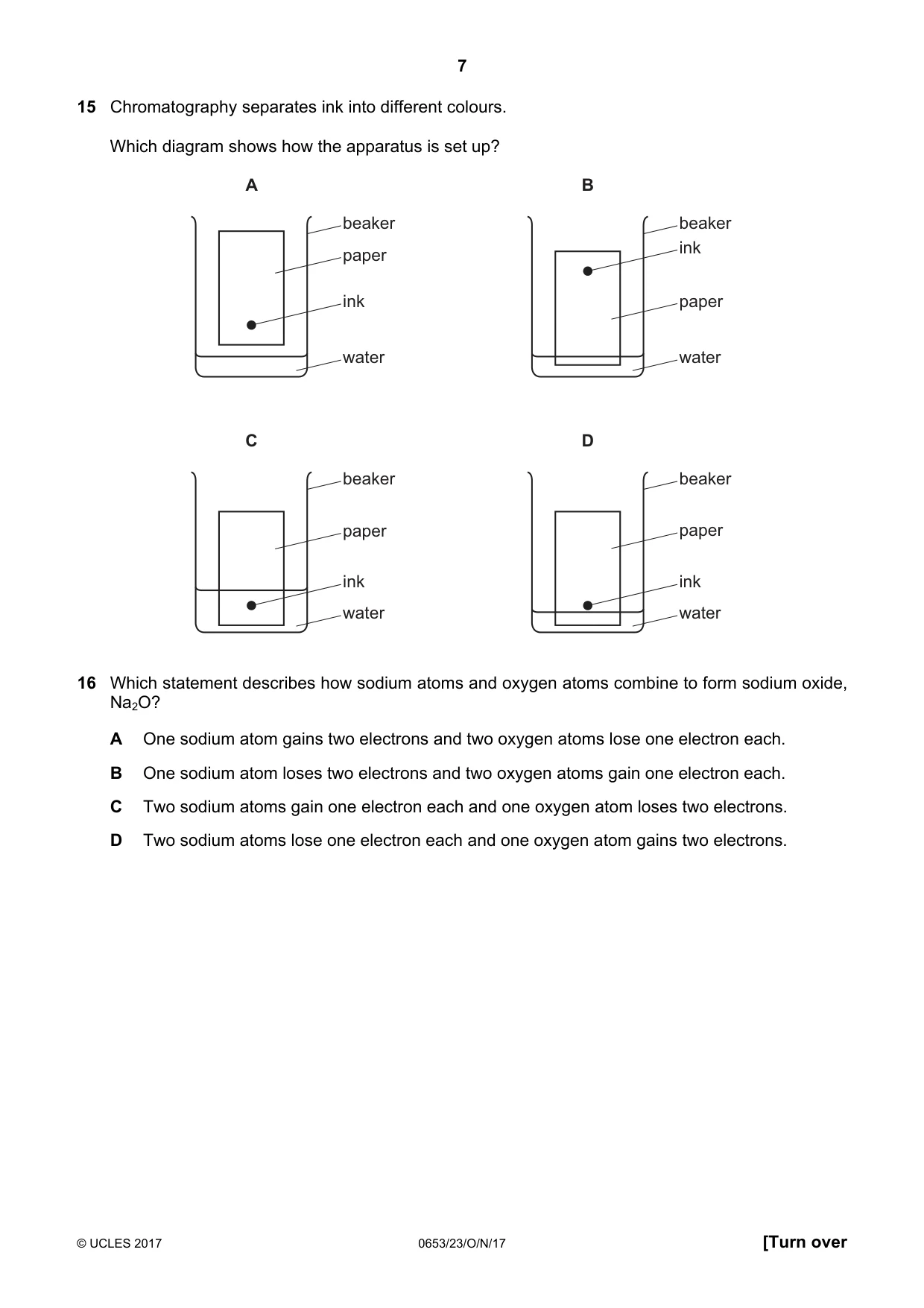 Cambridge IGCSE Science - Combined 0653 2017 Oct/Nov Paper 2 · Variant 3 question paper, page 7 of 20