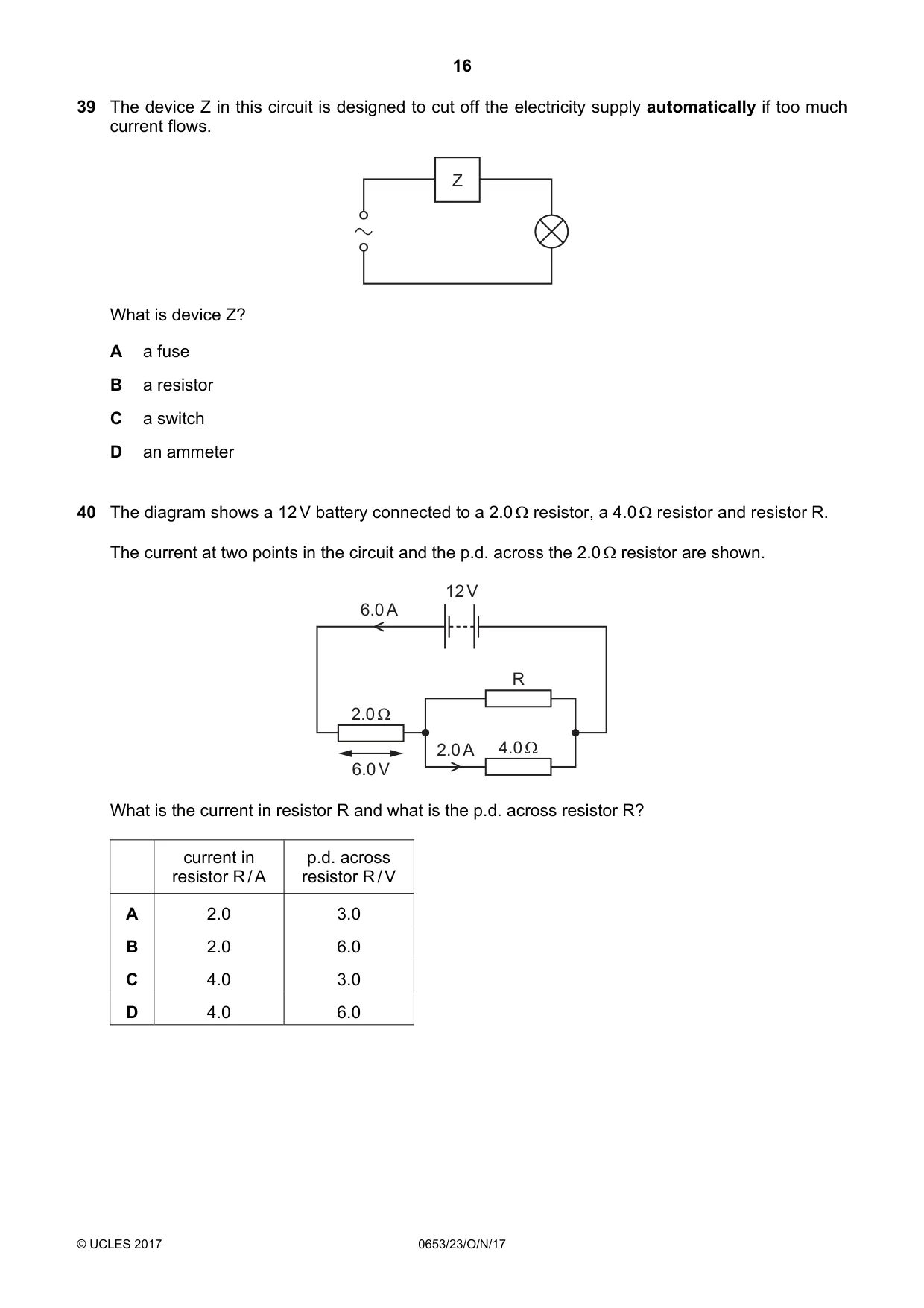 Cambridge IGCSE Science - Combined 0653 2017 Oct/Nov Paper 2 · Variant 3 question paper, page 16 of 20